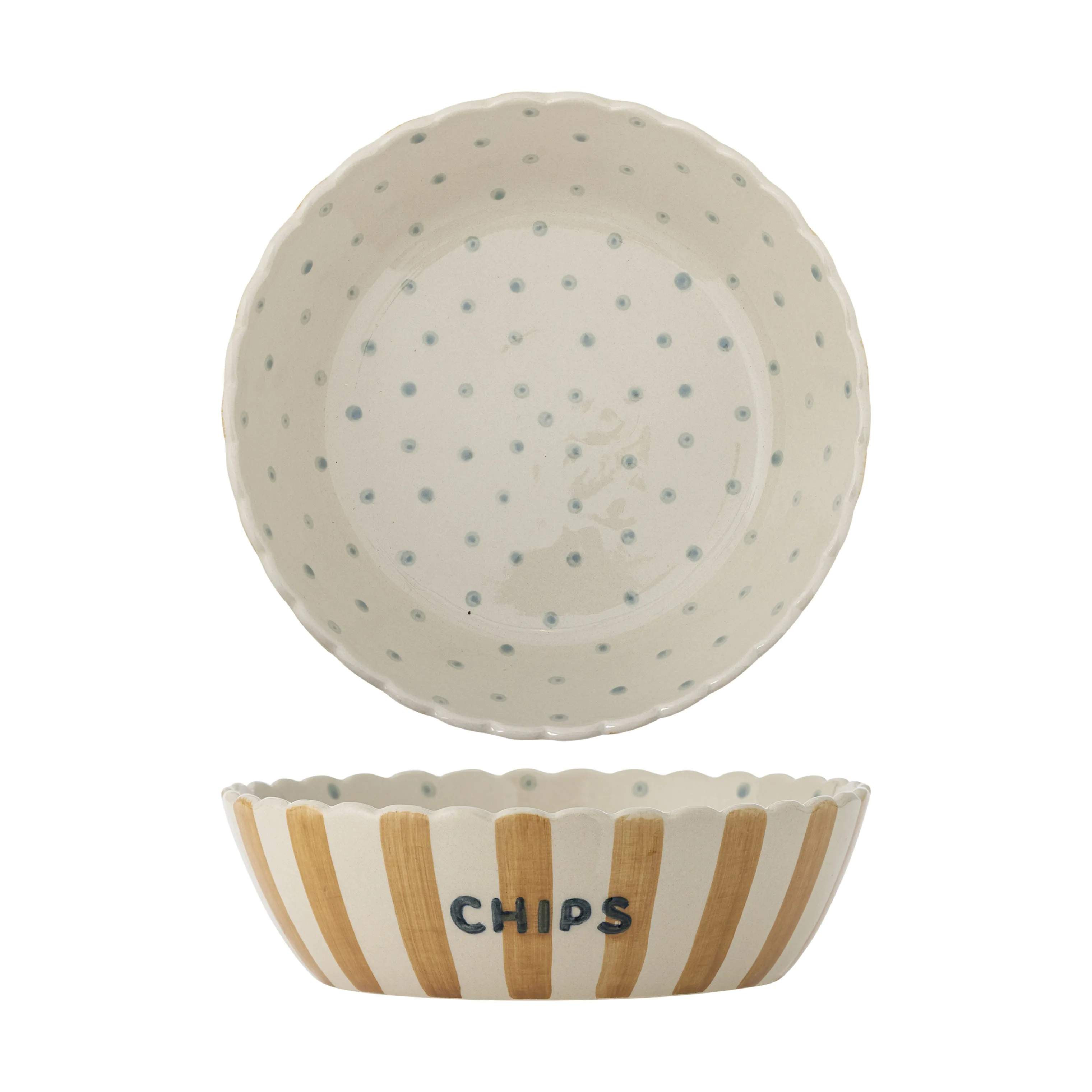 Bloomingville Serveringsskåle Chip Skål i 24 cm, 1