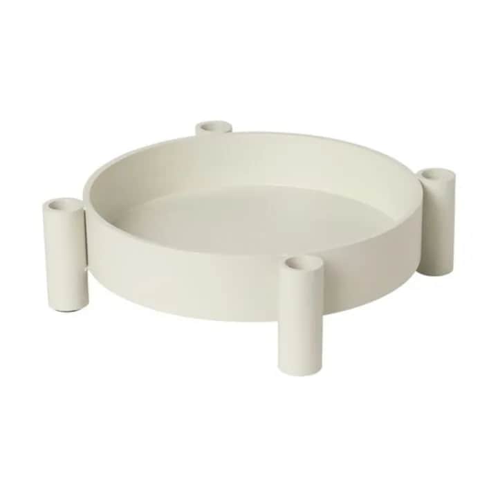 Broste Copenhagen Kronelysestage Silke Lysestage i Grå, 1