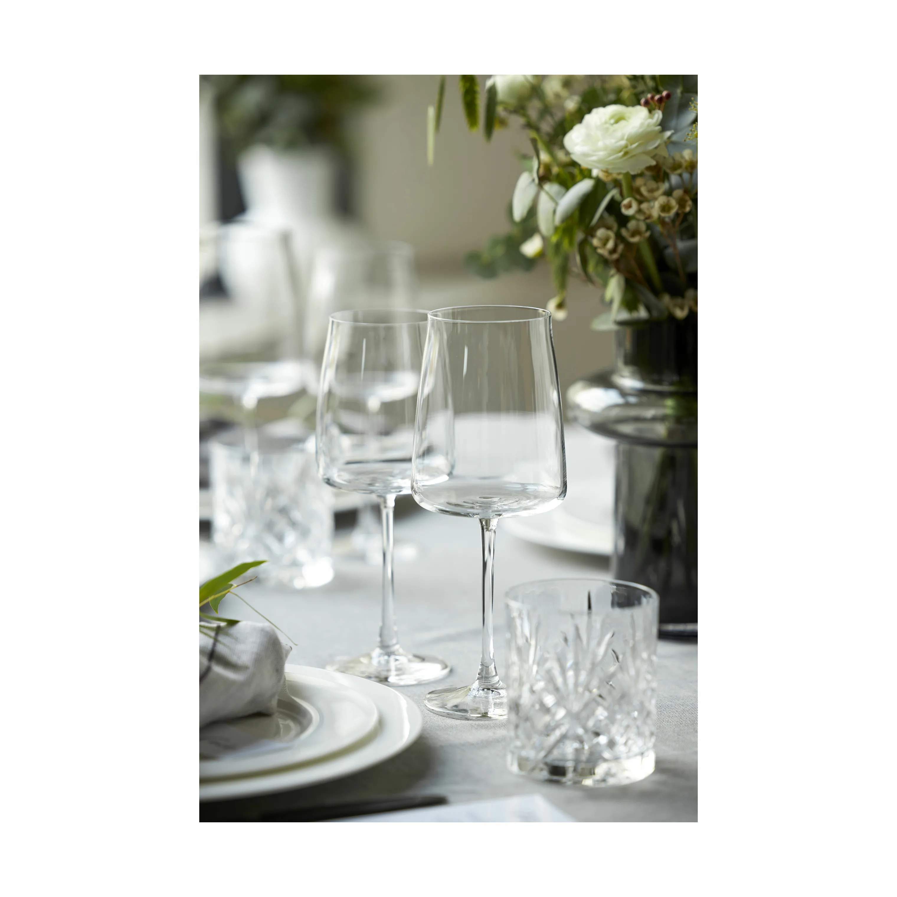 Lyngby Glas Vandglas Melodia Vandglas - 6 stk. i Klar, 4