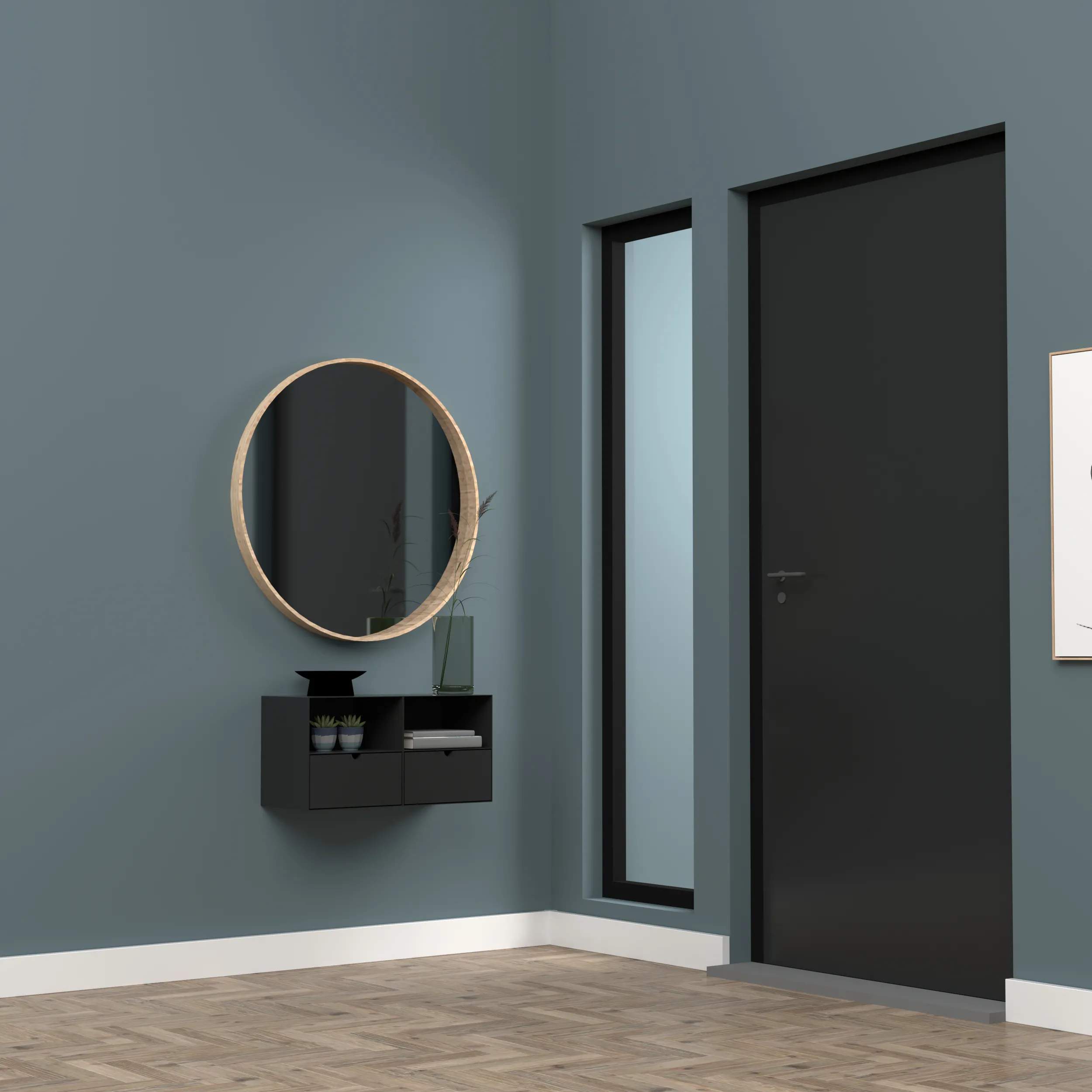 CASA Living Sengeborde Joliet Natbord i Sort, 3
