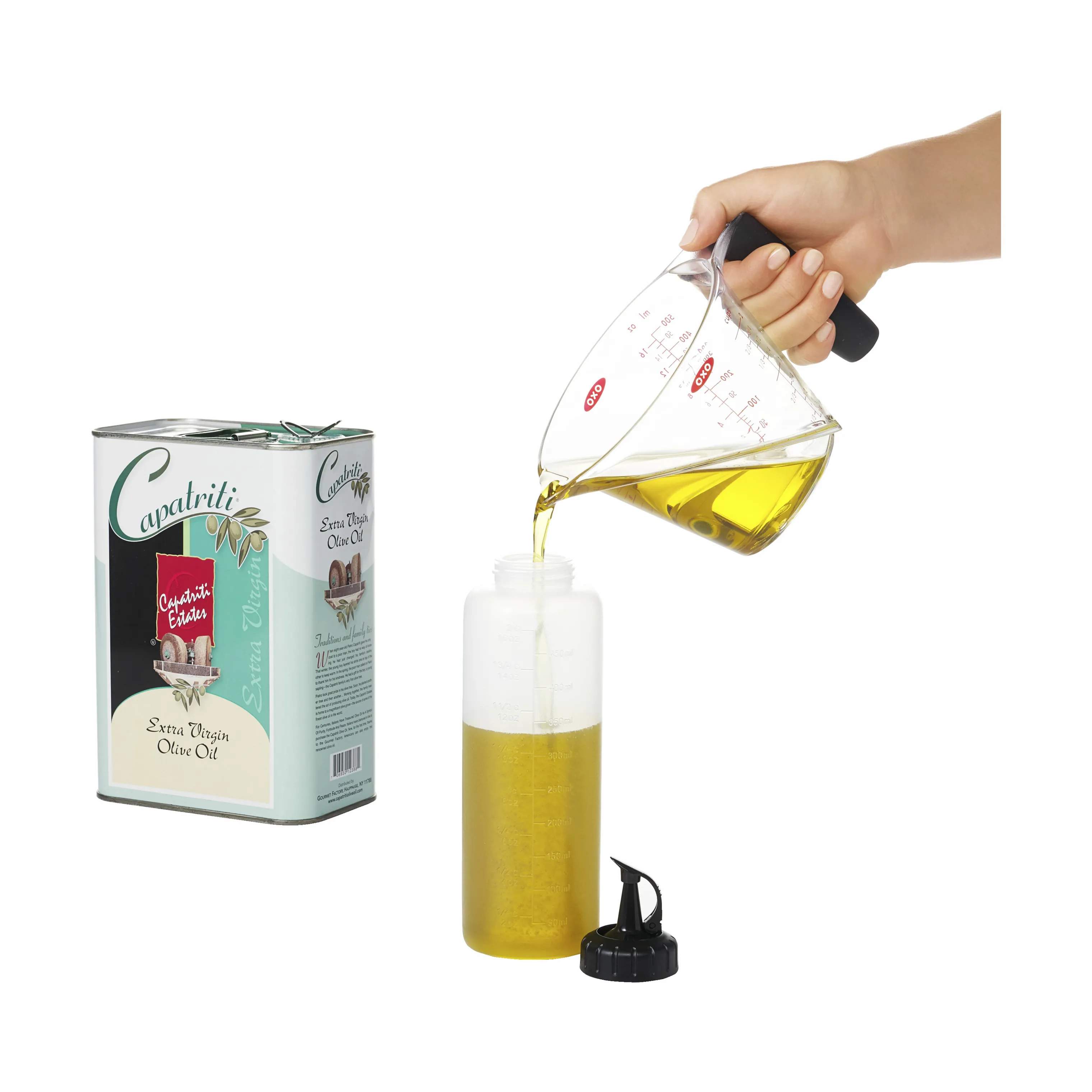 OXO Olie- og eddikeflasker Good Grips Multiflaske i klar;sort, 350 ml, 5