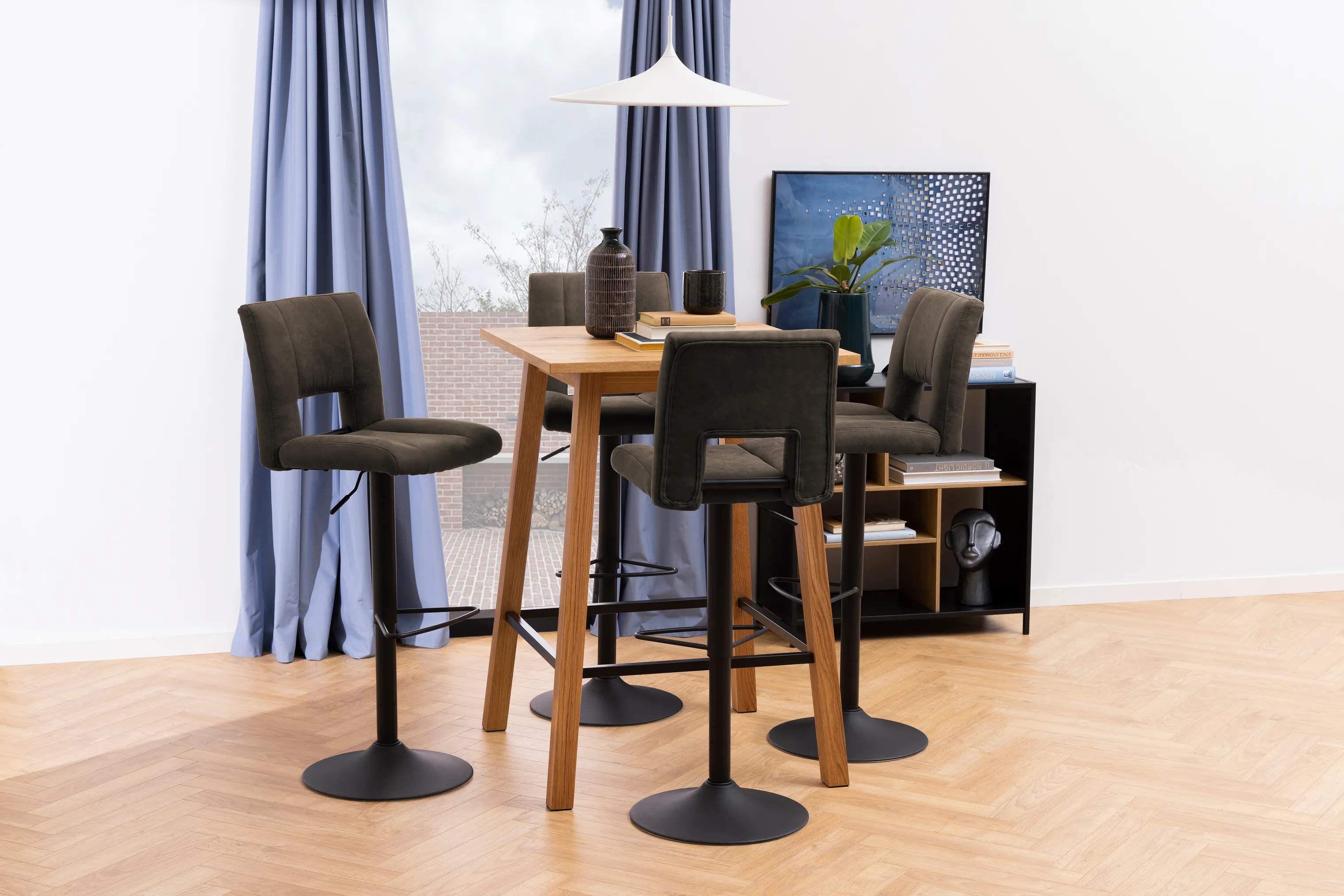 CASA Living Barstole Sylvia Barstol - 2 stk. i Mat sort, 2