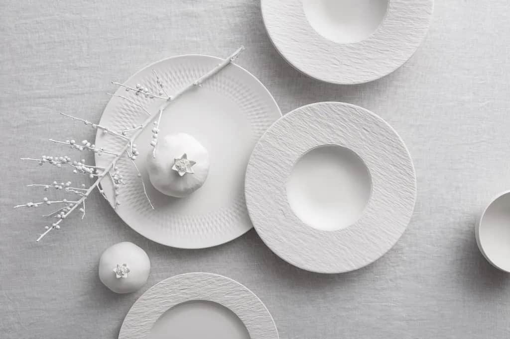 Villeroy & Boch Pastatallerkener Manufacture Rock blanc Pastatallerken i Mat hvid, 3