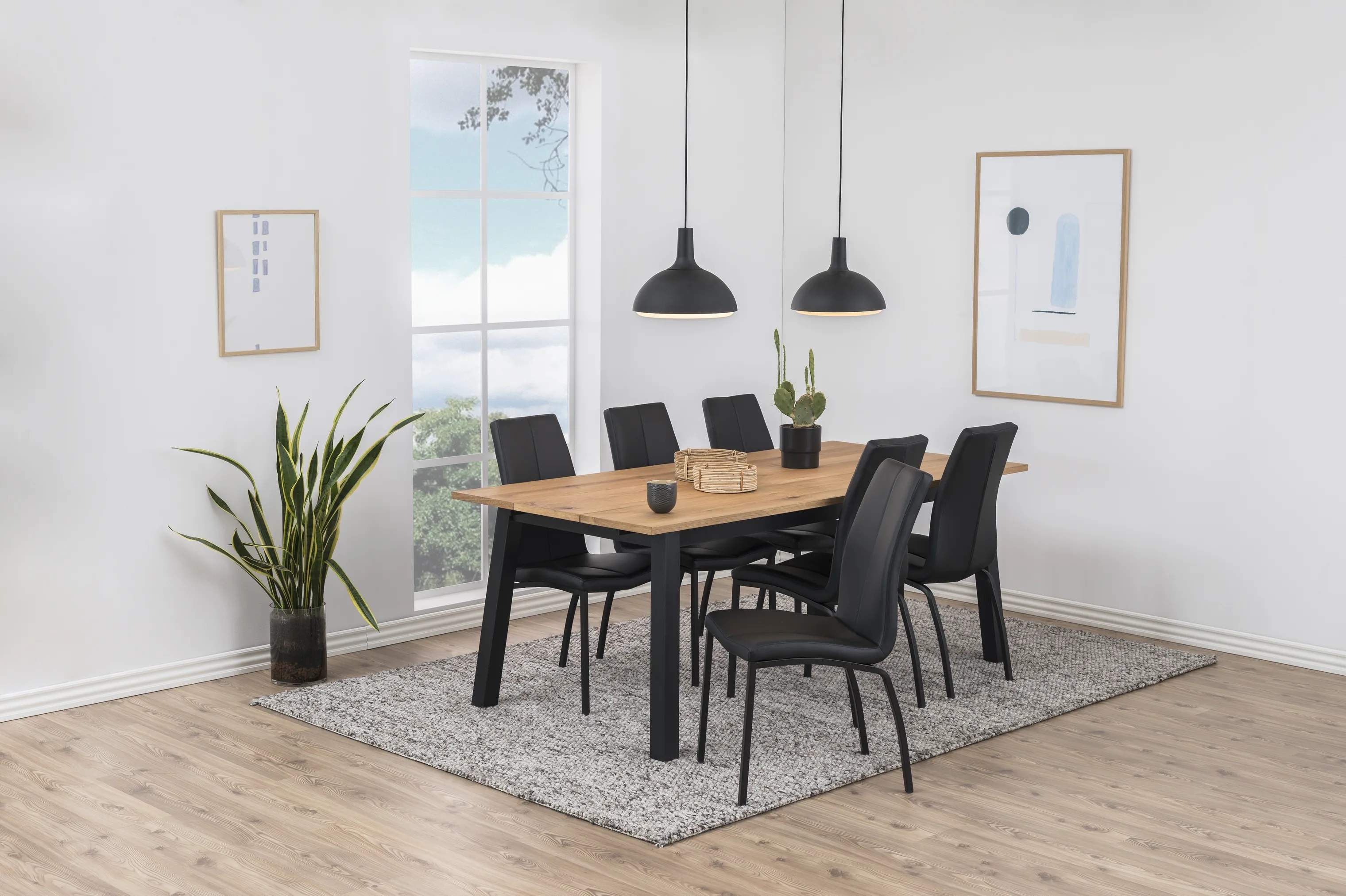 CASA Living Spisebordsstole Asama Spisebordsstol - 4 stk. i Mat sort, 6