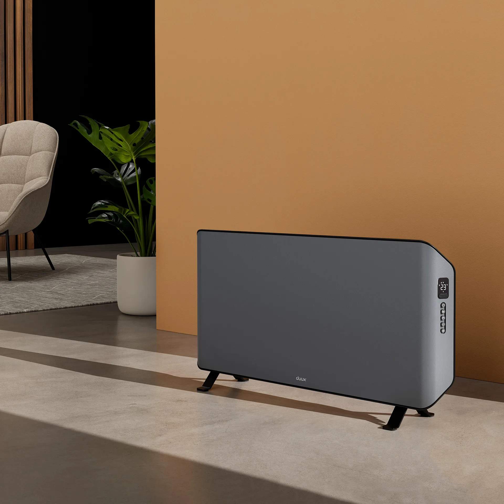 Duux Ventilatorer Edge Varmeapparat i Grå, 2