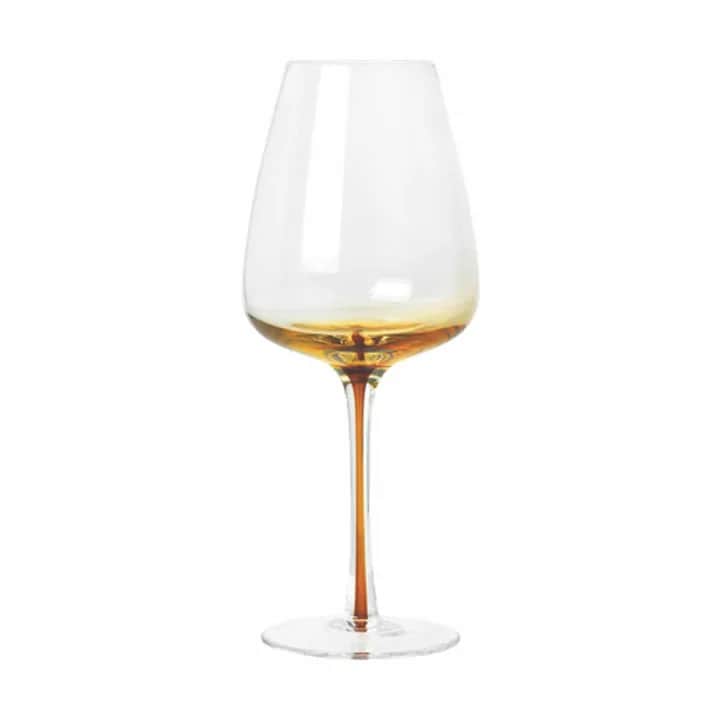 Amber Hvidvinsglas, amber, large