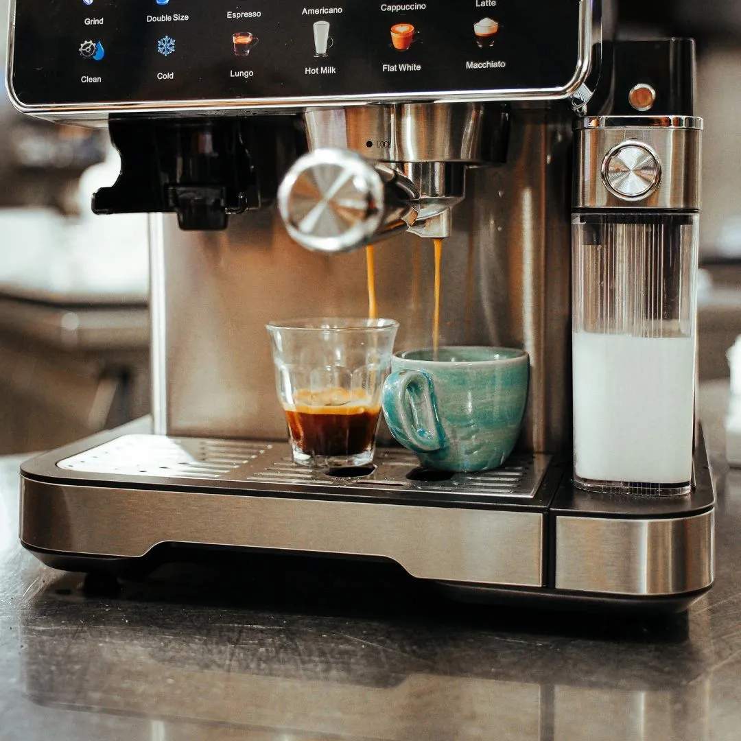 Casper Sobczyk Espressomaskiner Espressomaskine i Stål/sort, 4