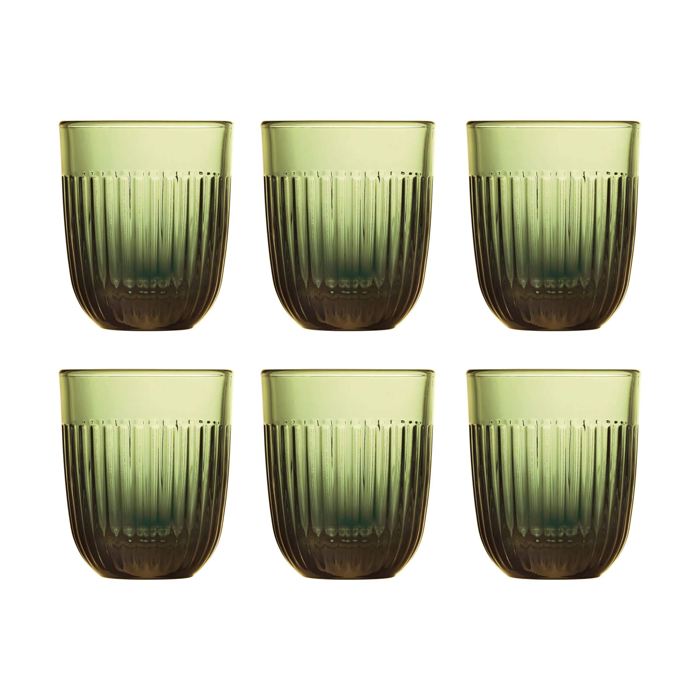 Quessant Vandglas - 6 stk., grøn, large