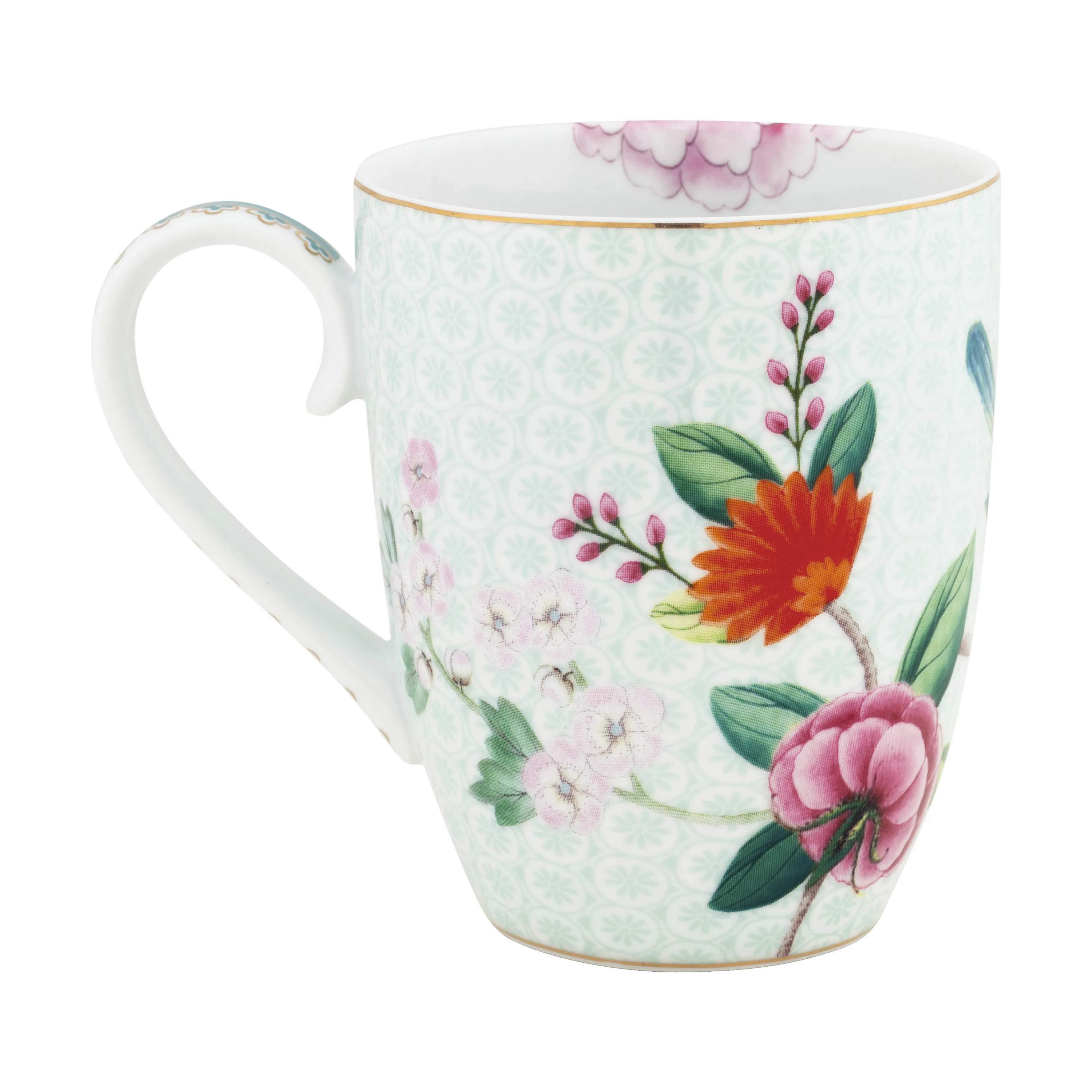 PIP Studio Krus og kopper med hank Blushing Birds Blushing Bird Krus i Hvid, 35 cl, 2