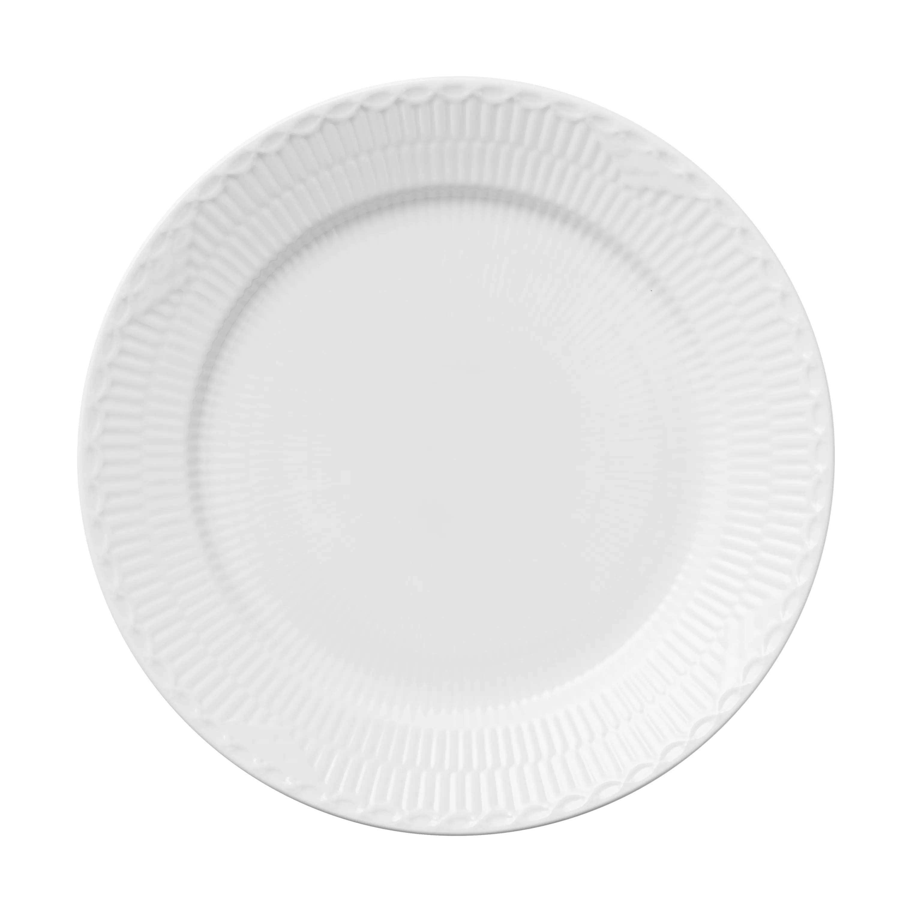 Royal Copenhagen Middagstallerkener Hvid Halvblonde Middagstallerken i Hvid, 27 cm, 1