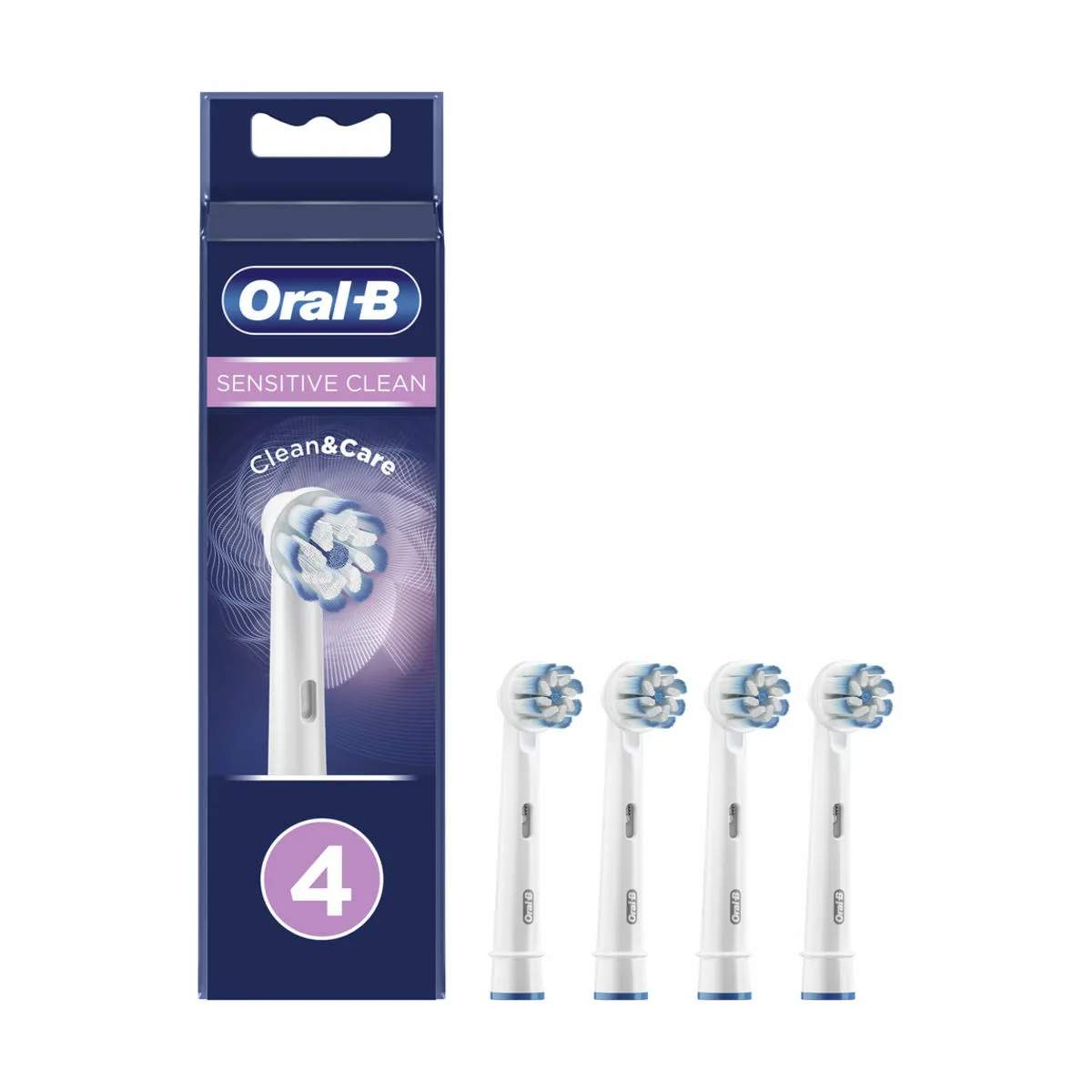 Oral-B tandbørstehoveder Sensitive Clean Tandbørstehoved - 4 stk.