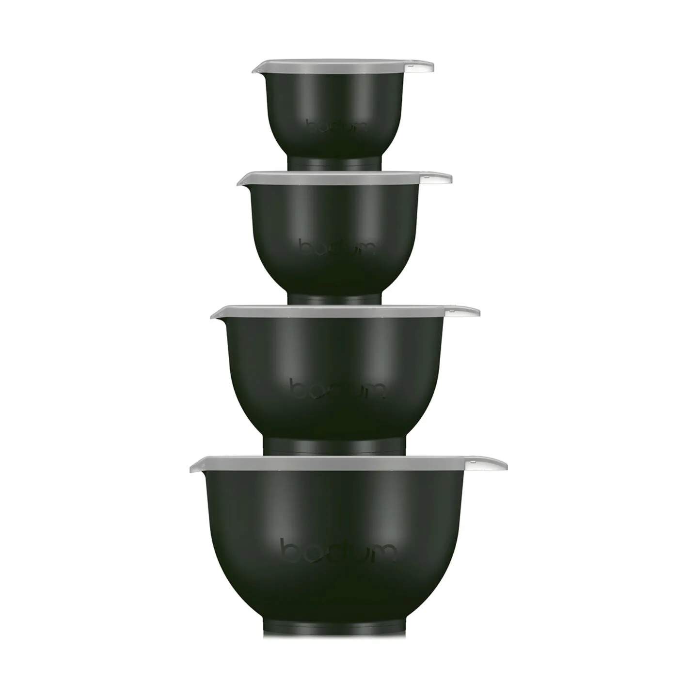 Bodum Røreskåle Bistro Røreskålsæt m. låg - 4 dele i Dark Green, 1