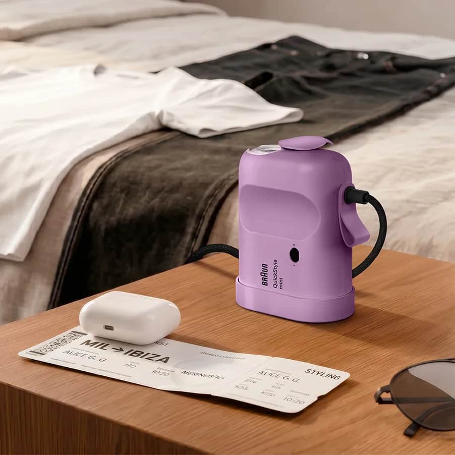 Braun Dampere Tøjdamper Quickstyle mini i Lilla, 3