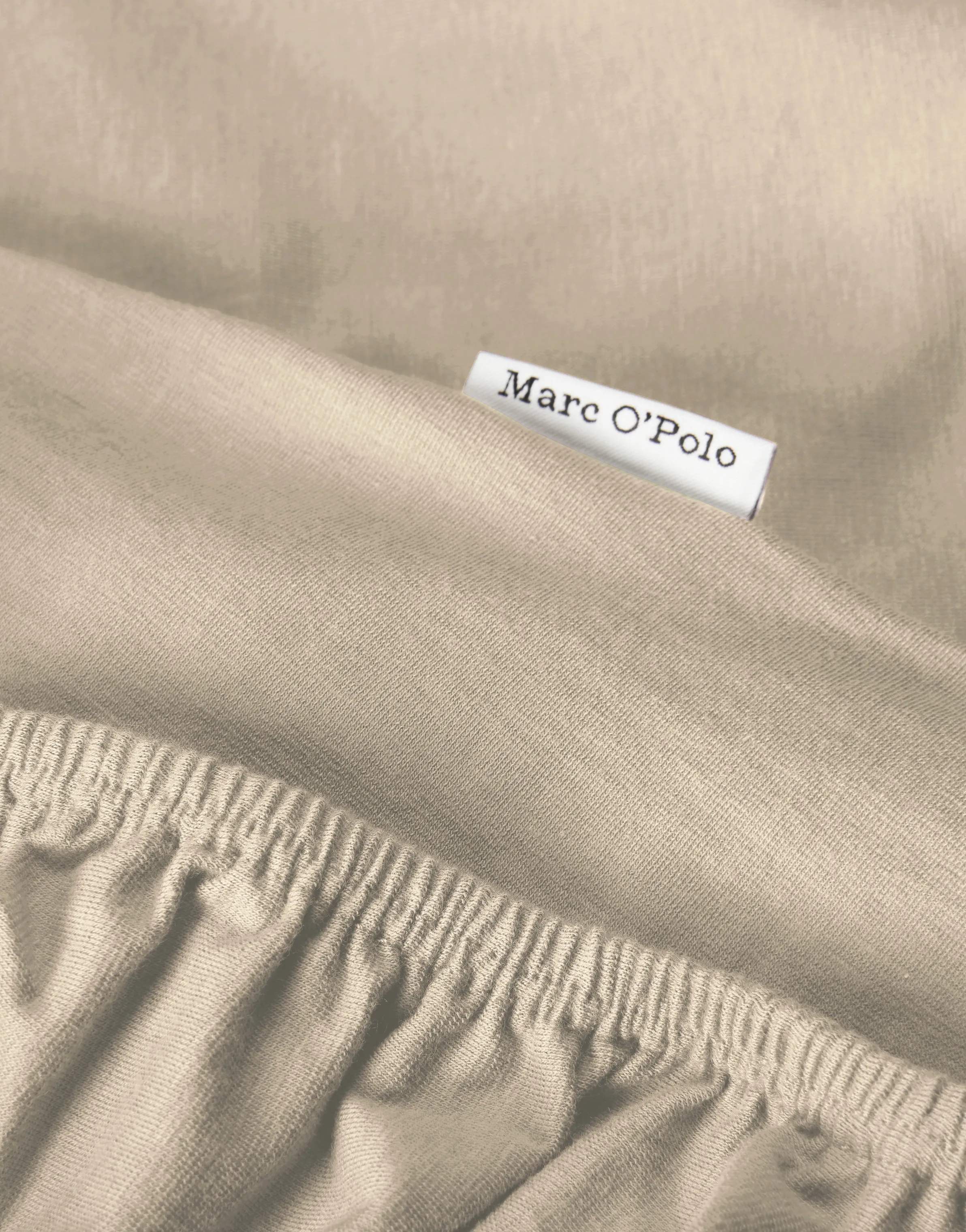 Marc O'Polo Lagner Premium Organic Jersey Boxlagen i Dark sand, 180/200 x 200/220 cm, 4