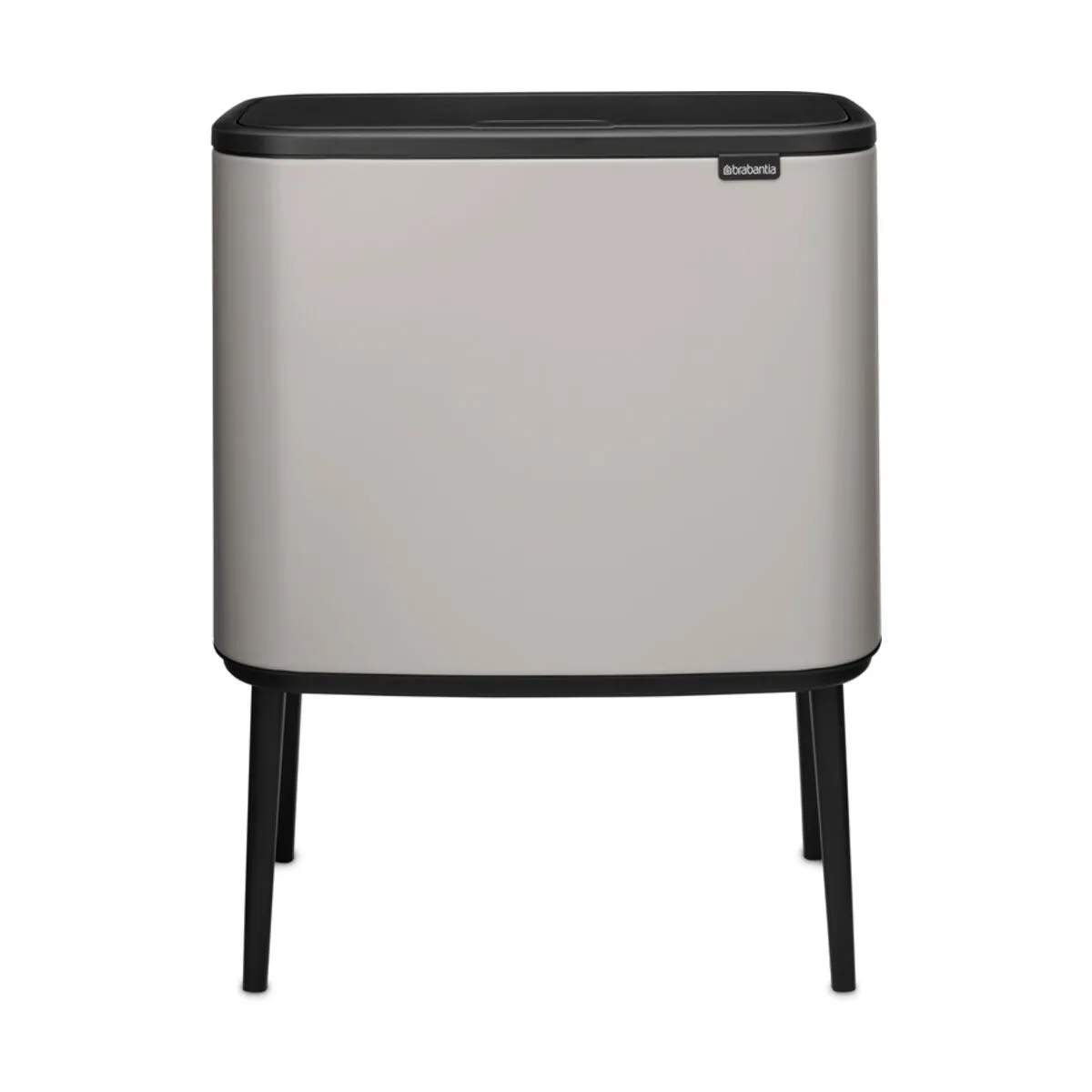 Brabantia Spande uden pedal Bo Touch affaldsspand i Soft Grey, 3 x 11 liter, 1
