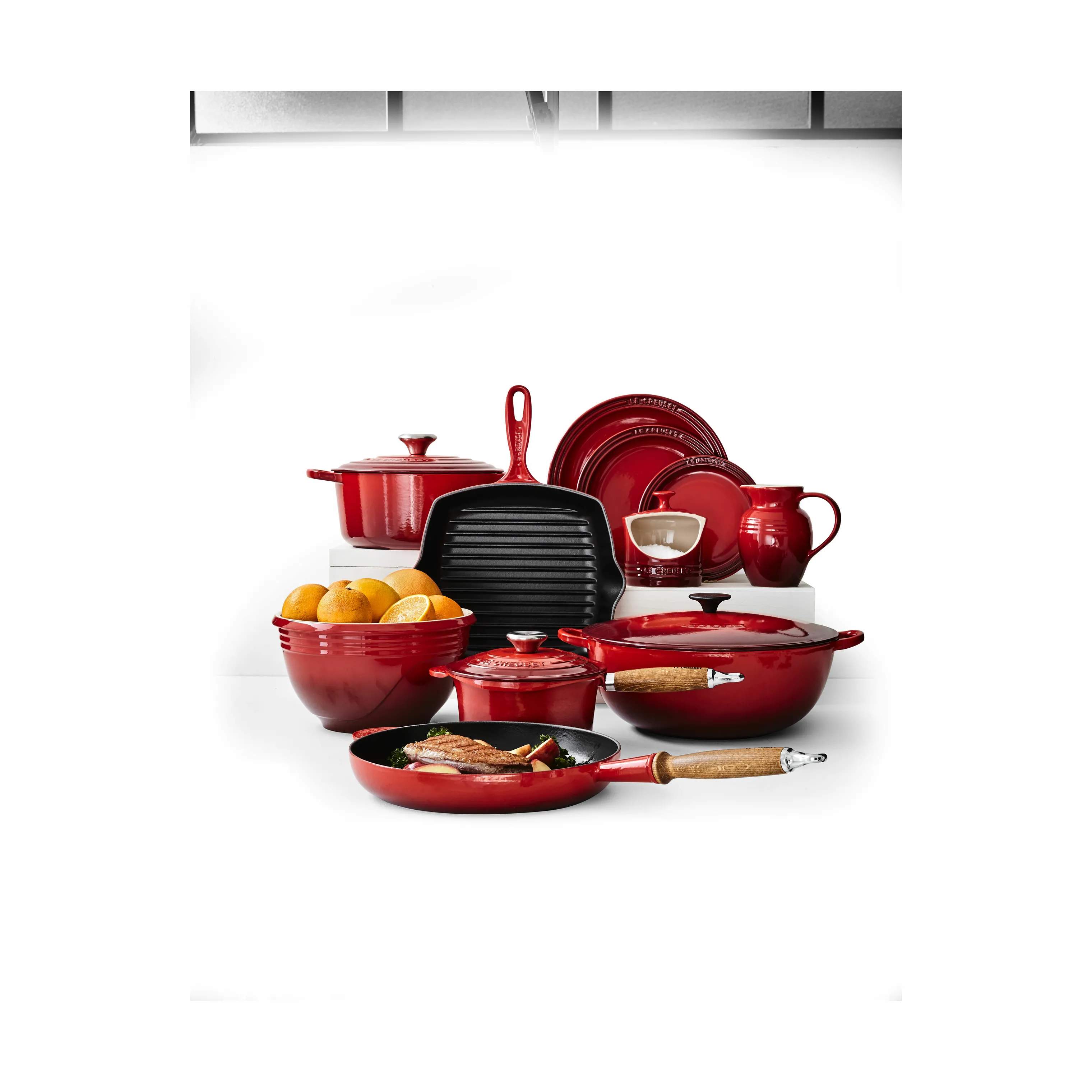 Le Creuset Grillpander Grillpande i Cerise, 26 cm, 2