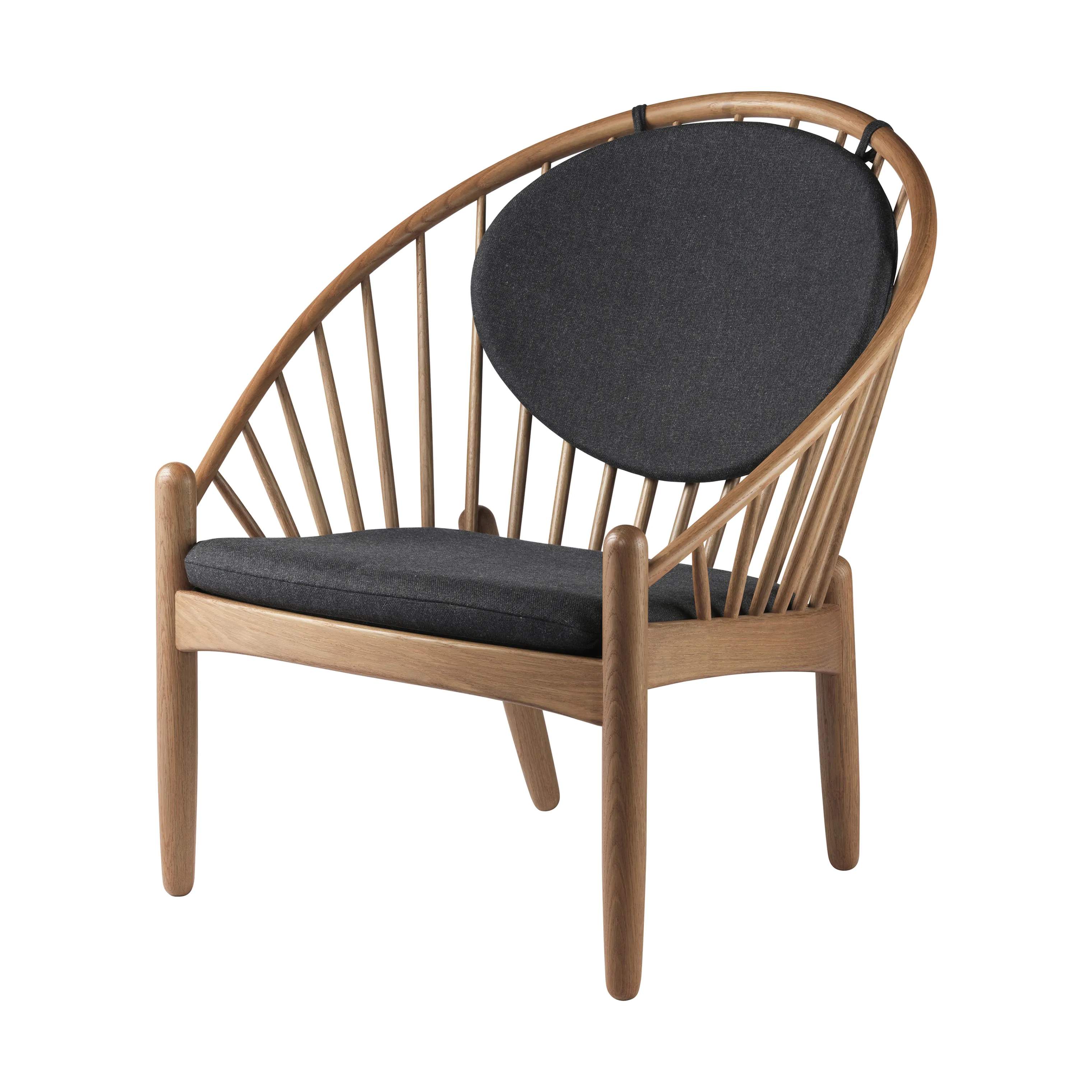 FDB Møbler Lænestole J166 Jørna Lænestol i Dark grey/røget, 3