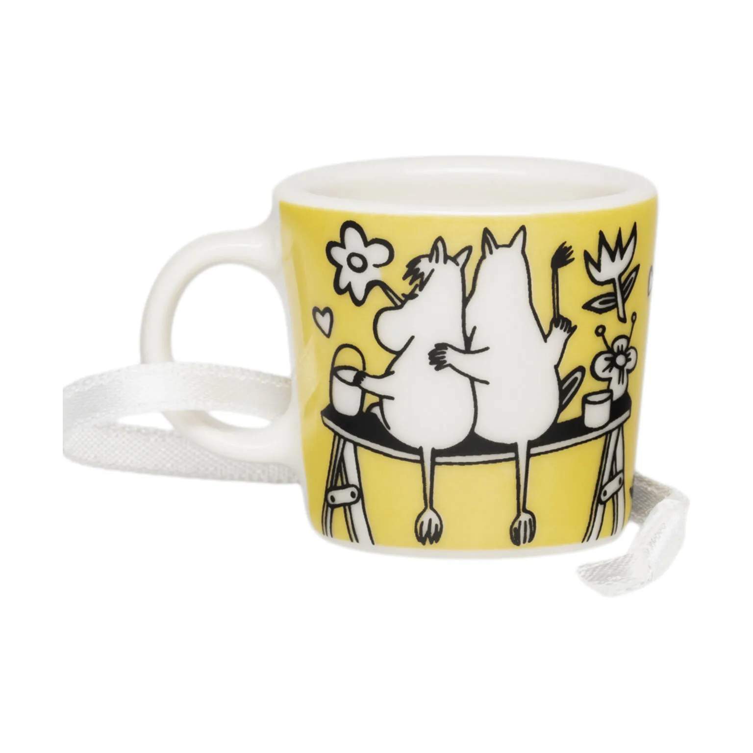 Moomin Arabia Krus og kopper med hank Klassisk Kærlighed Minikrus i Gul, 3