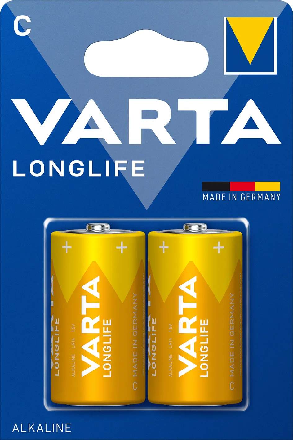 VARTA batterier Longlife Batteri C - 2 stk.