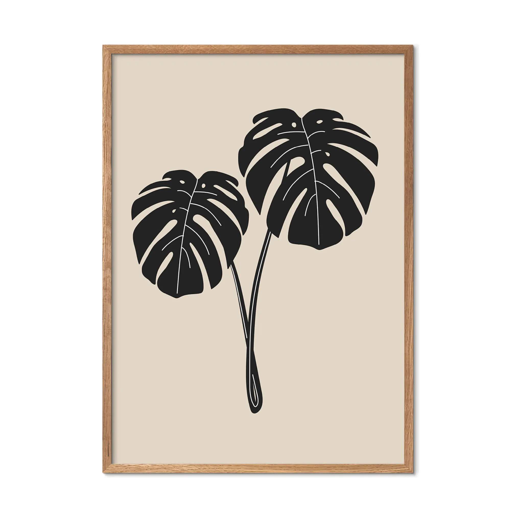 Poster&Frame Plakater Plakat - Monstera Deliciosa i B30 x L40 cm, 3
