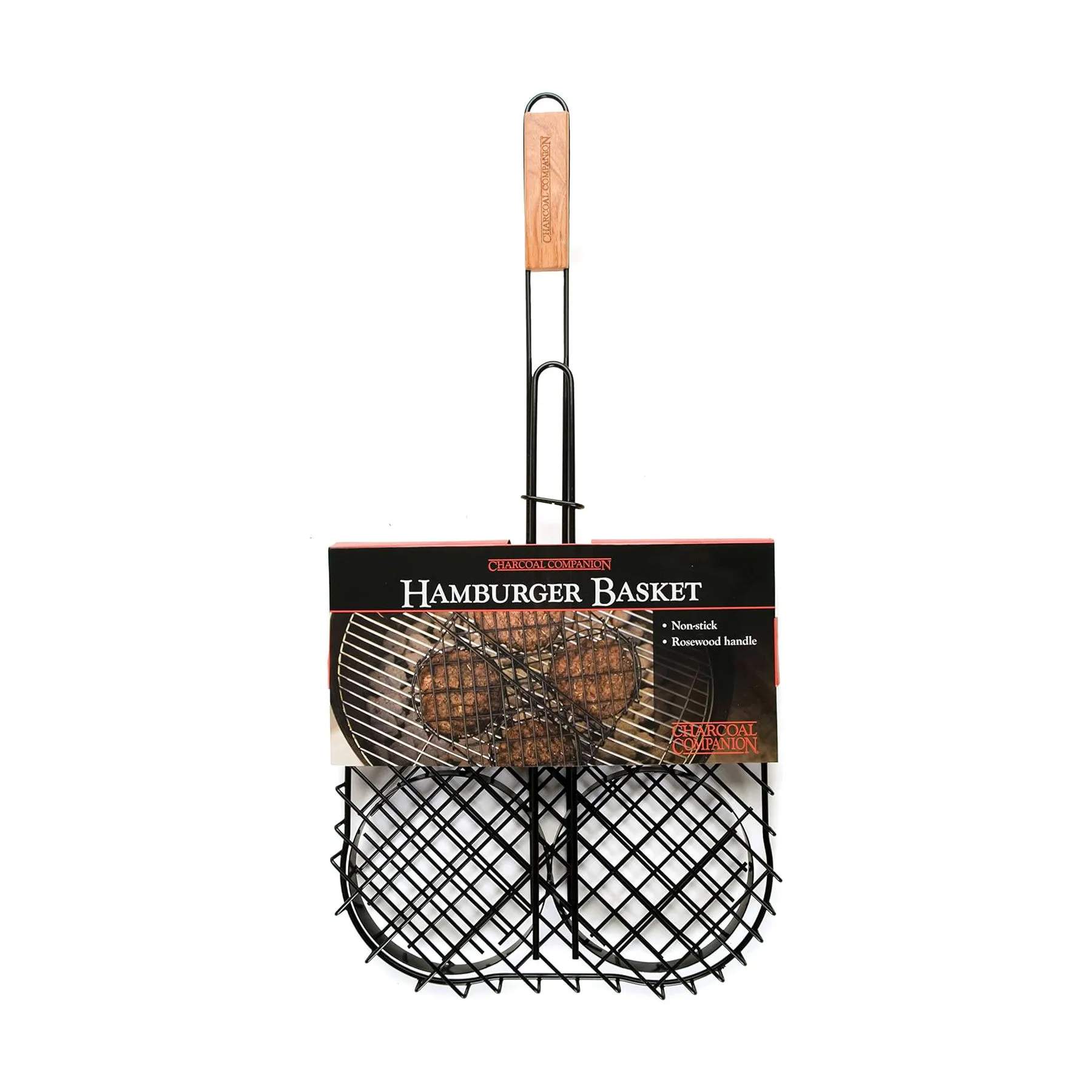 Charcoal companion Grillredskaber Grillrist til Burgerbøffer i sort, 4