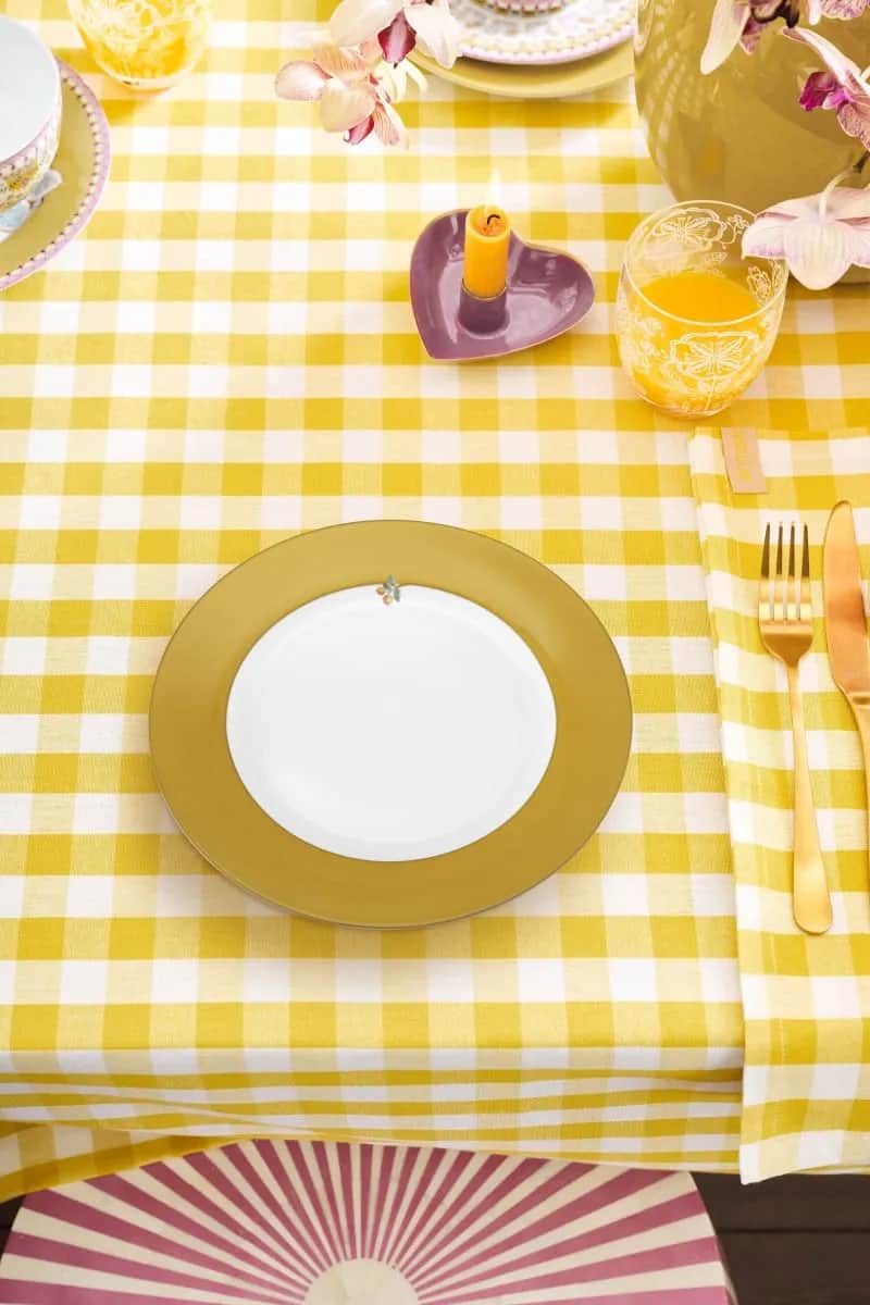 PIP Studio Middagstallerkener Lily & Lotus Tallerken i Yellow, 26,7 cm, 2