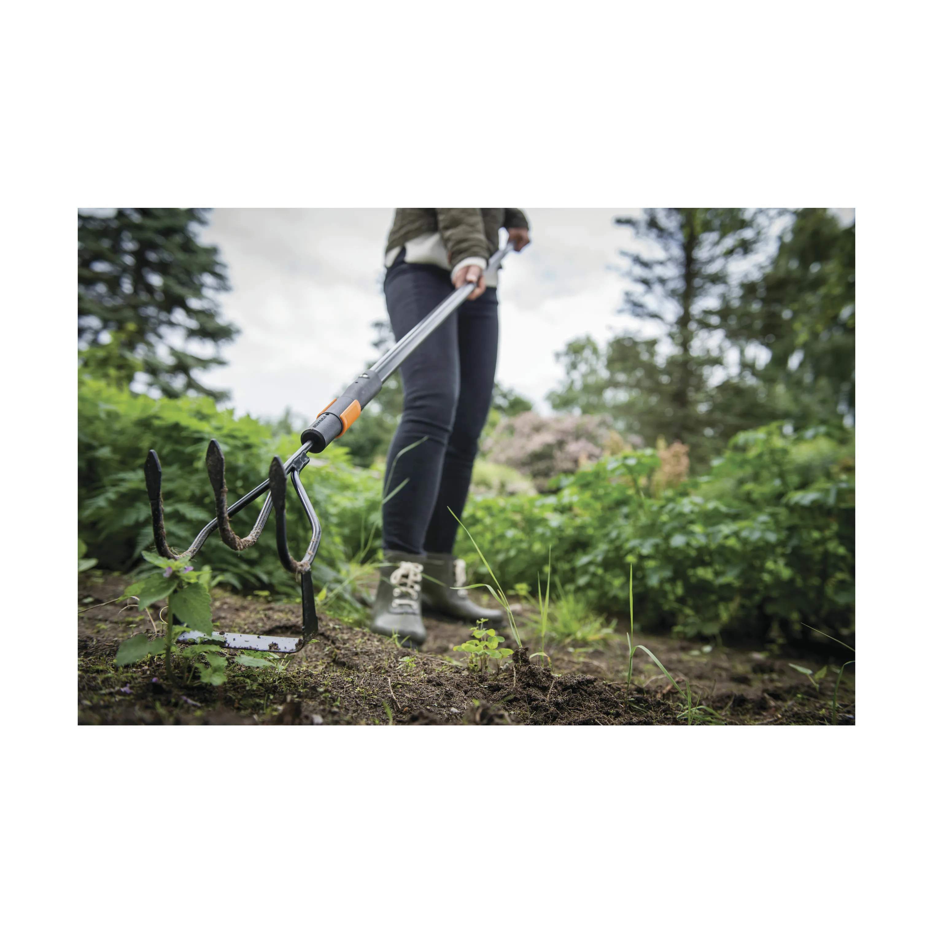 Fiskars Garden Haveredskaber QuikFit™ Kultivator m. Skuffefej i Sort/Orange, 3