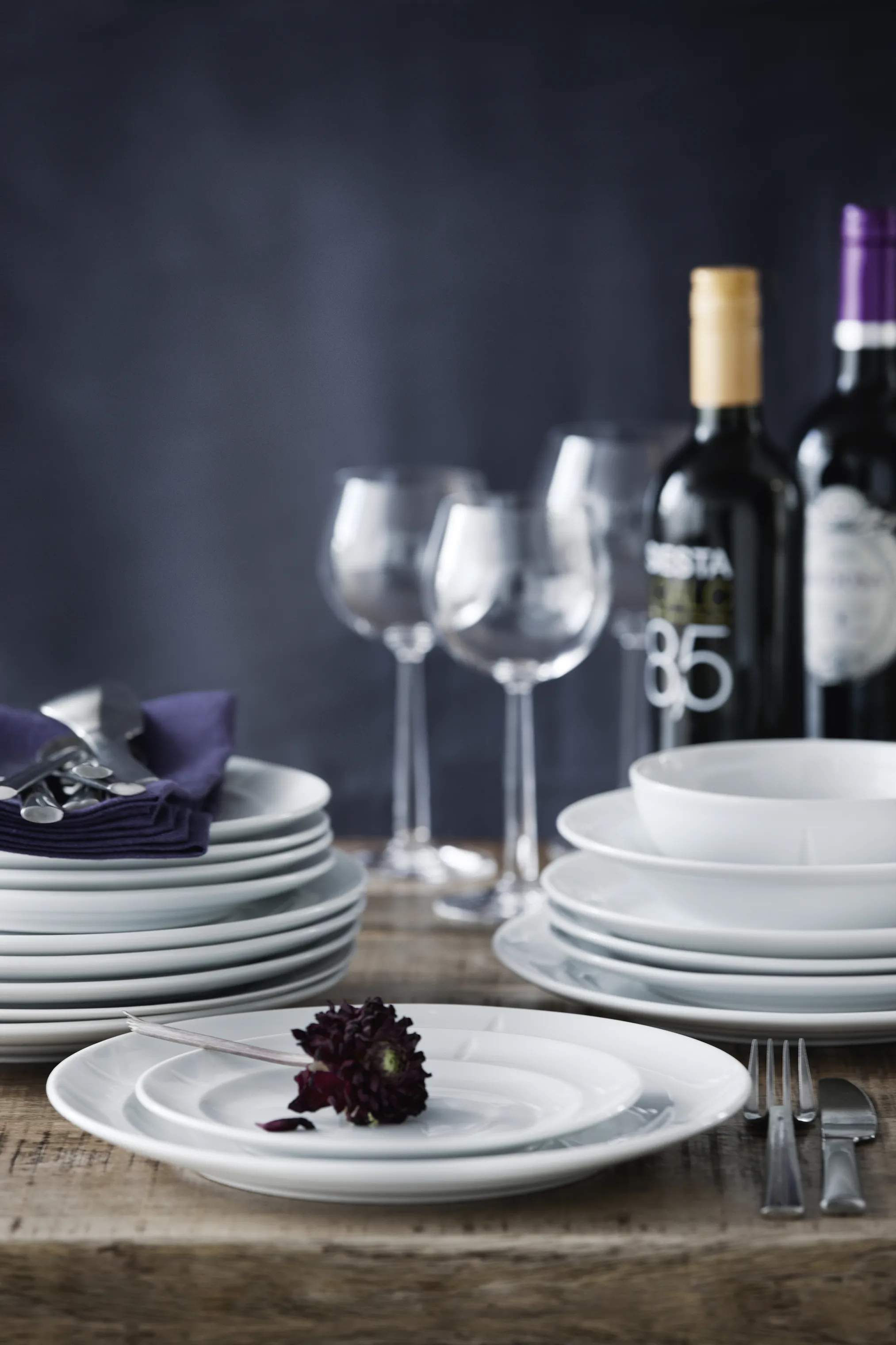 Rosendahl Middagstallerkener Grand Cru Soft Middagstallerken i Hvid, 27 cm, 5