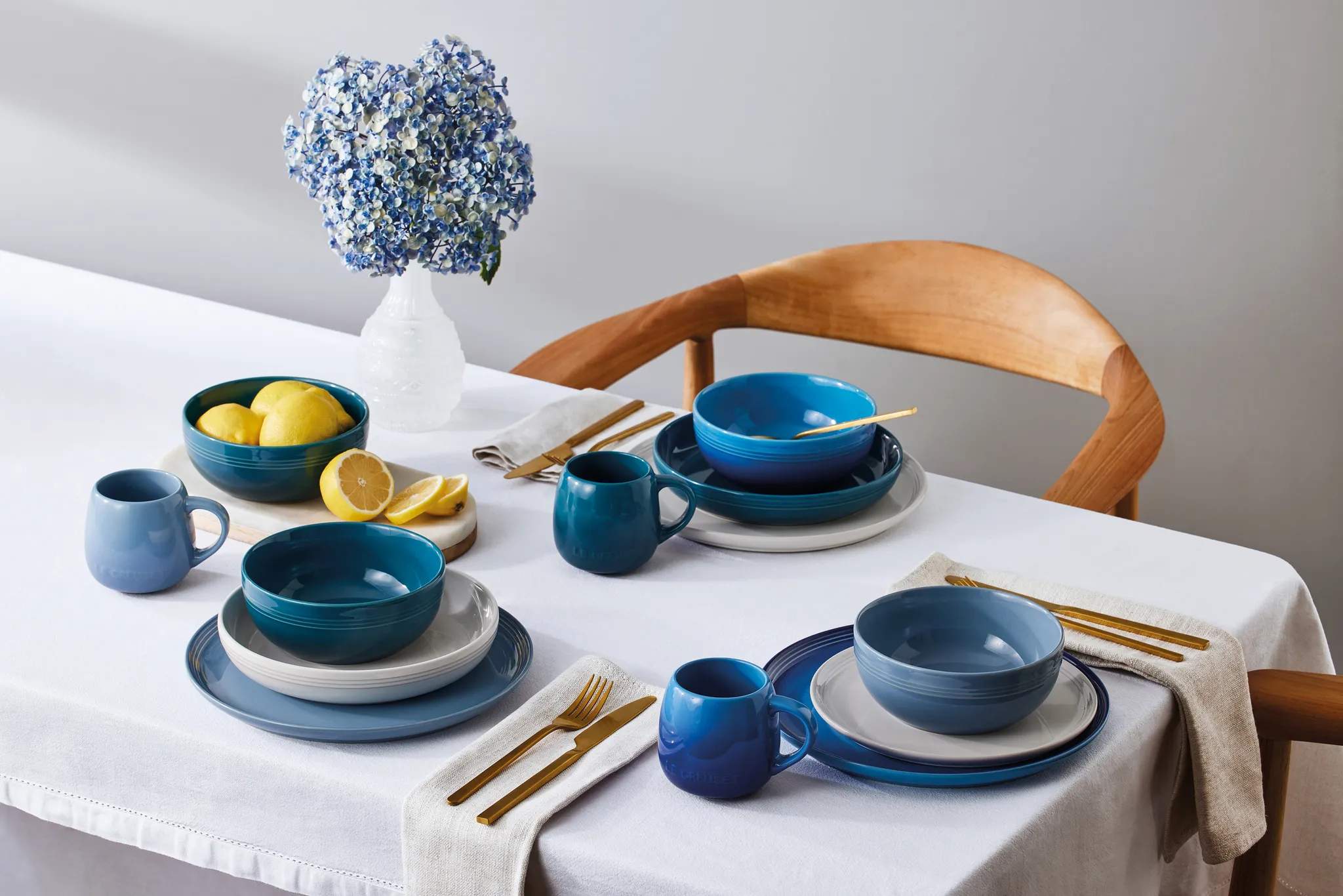 Le Creuset Middagstallerkener Coupe Collection Coupe Middagstallerken i White, 27 cm, 2