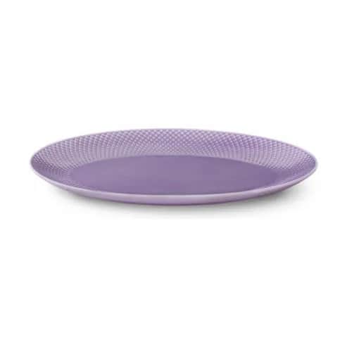 Lyngby Porcelæn Serveringsfade Rhombe Color Serveringsfad i Lys lilla, B26,5 x L35 cm, 3