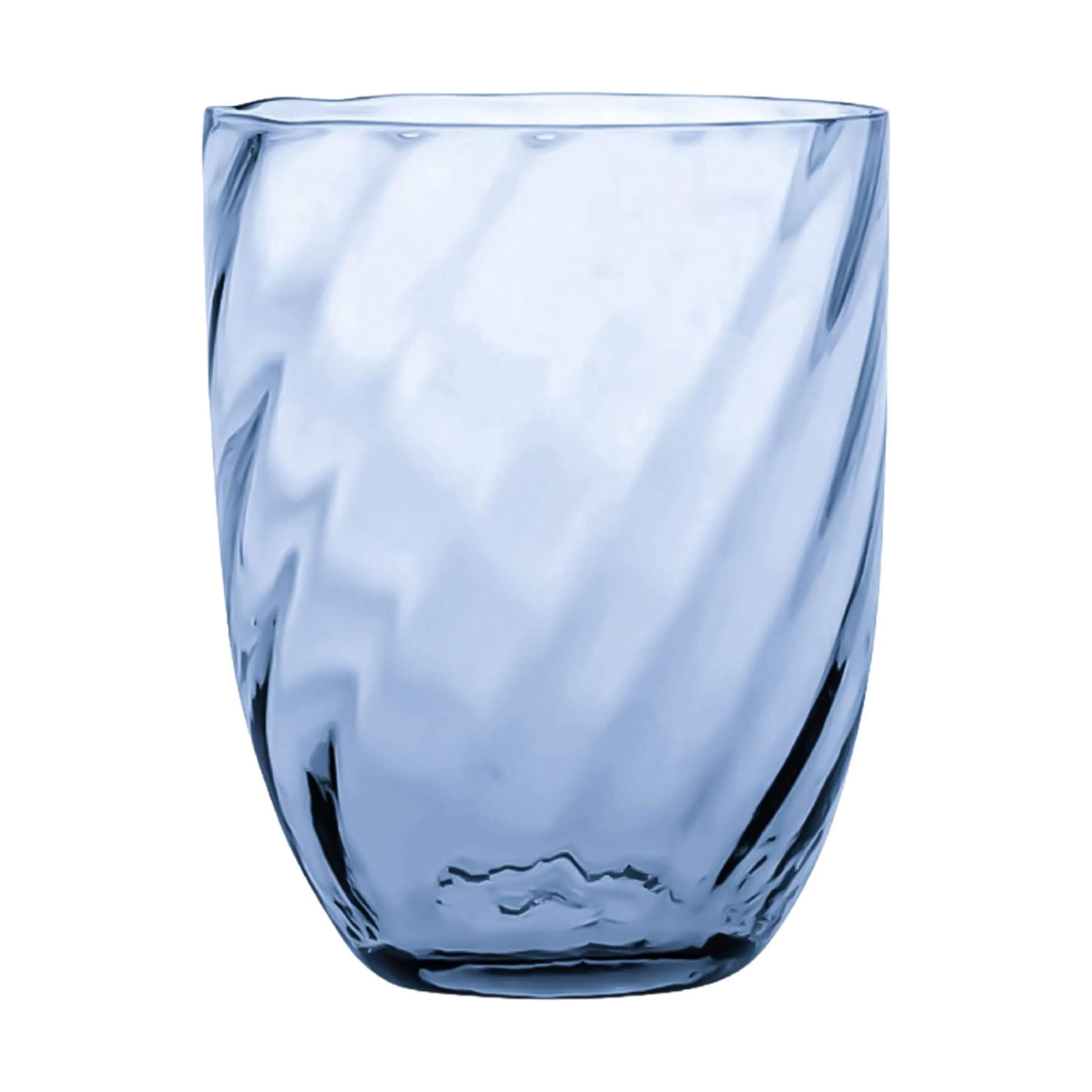 Swirl Vandglas, blue smoke, large