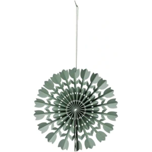 Broste Copenhagen Påskeæg og ophæng Tulip Rosette i Grøn, 1