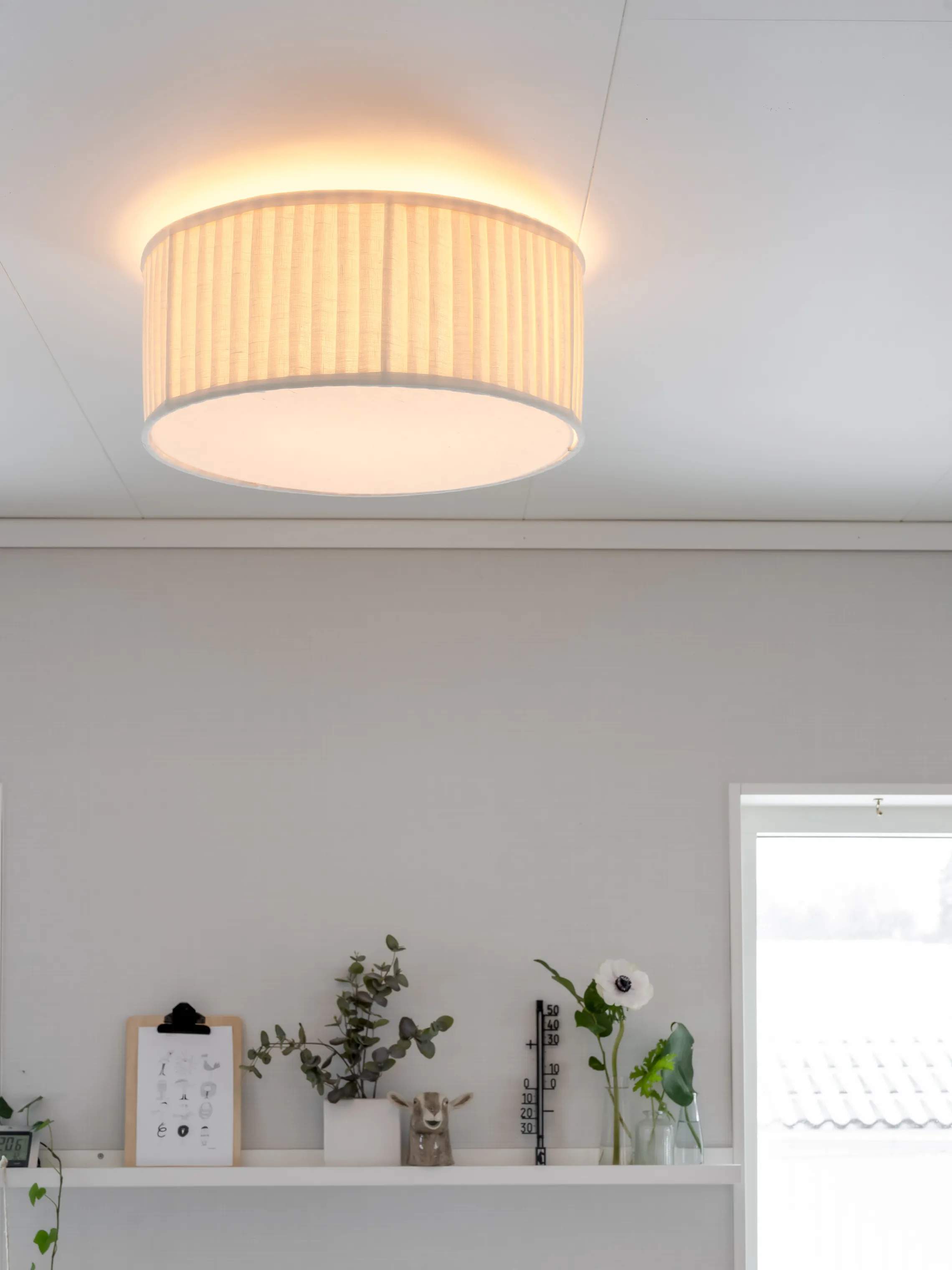 PR Home Loftlamper Plissé Loftlampe i Offwhite, 2