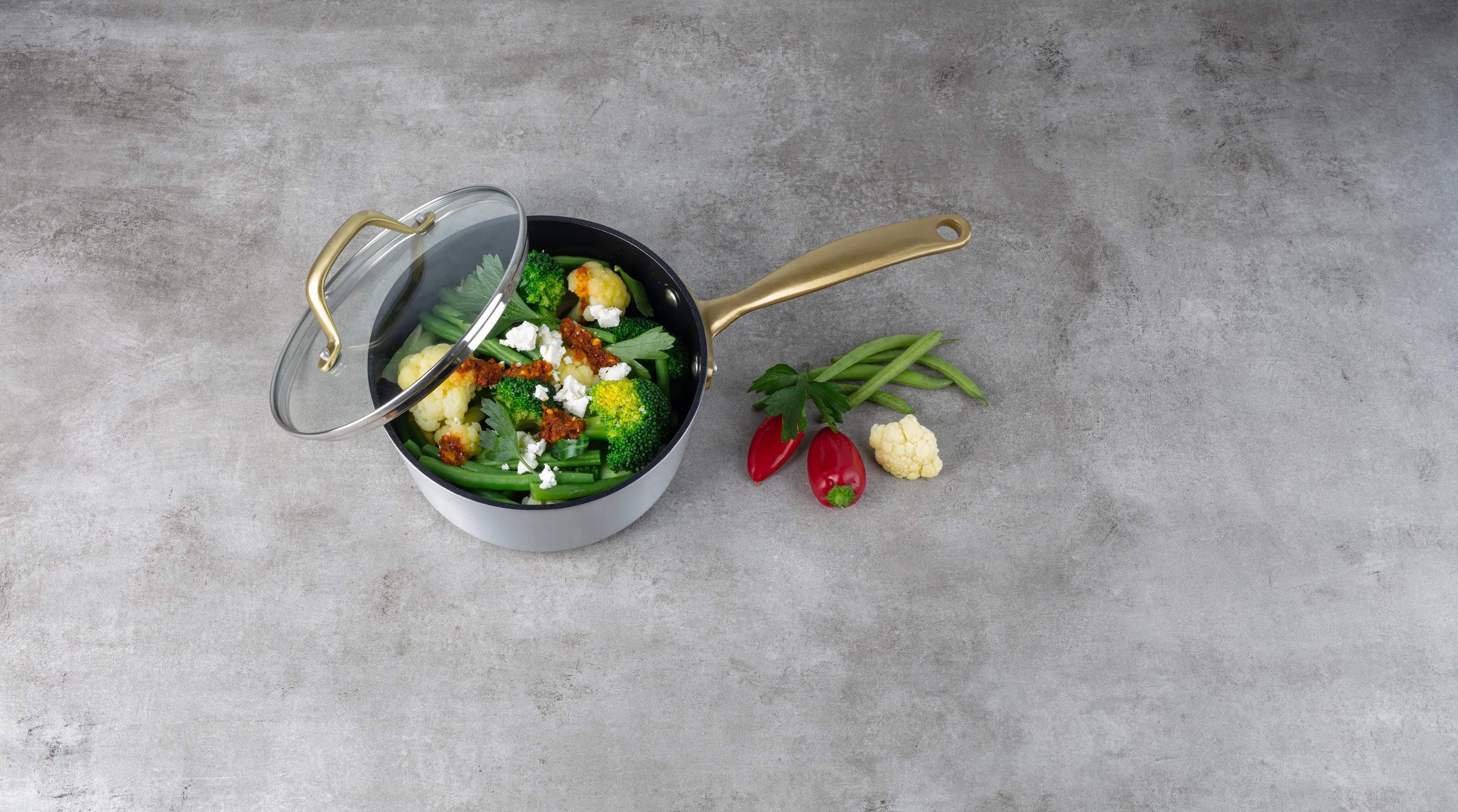 Cook & Baker Kasseroller Premium Kasserolle med låg i Grå, 3