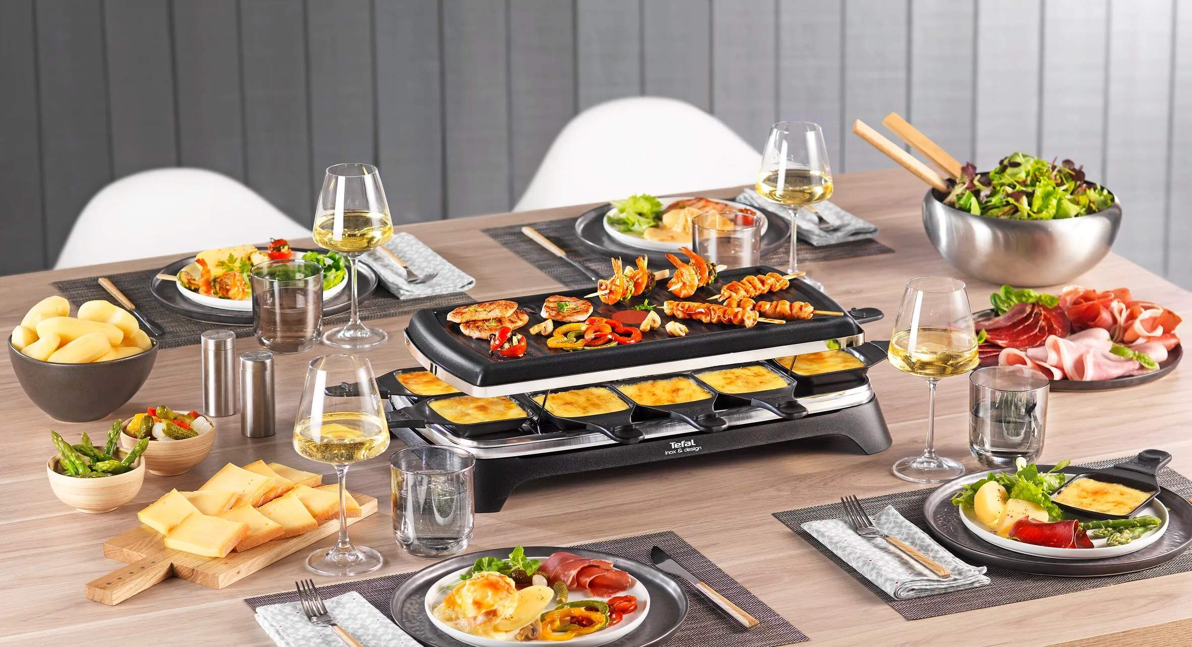 Tefal Racletter Inox & Design Raclette i Sort, 2