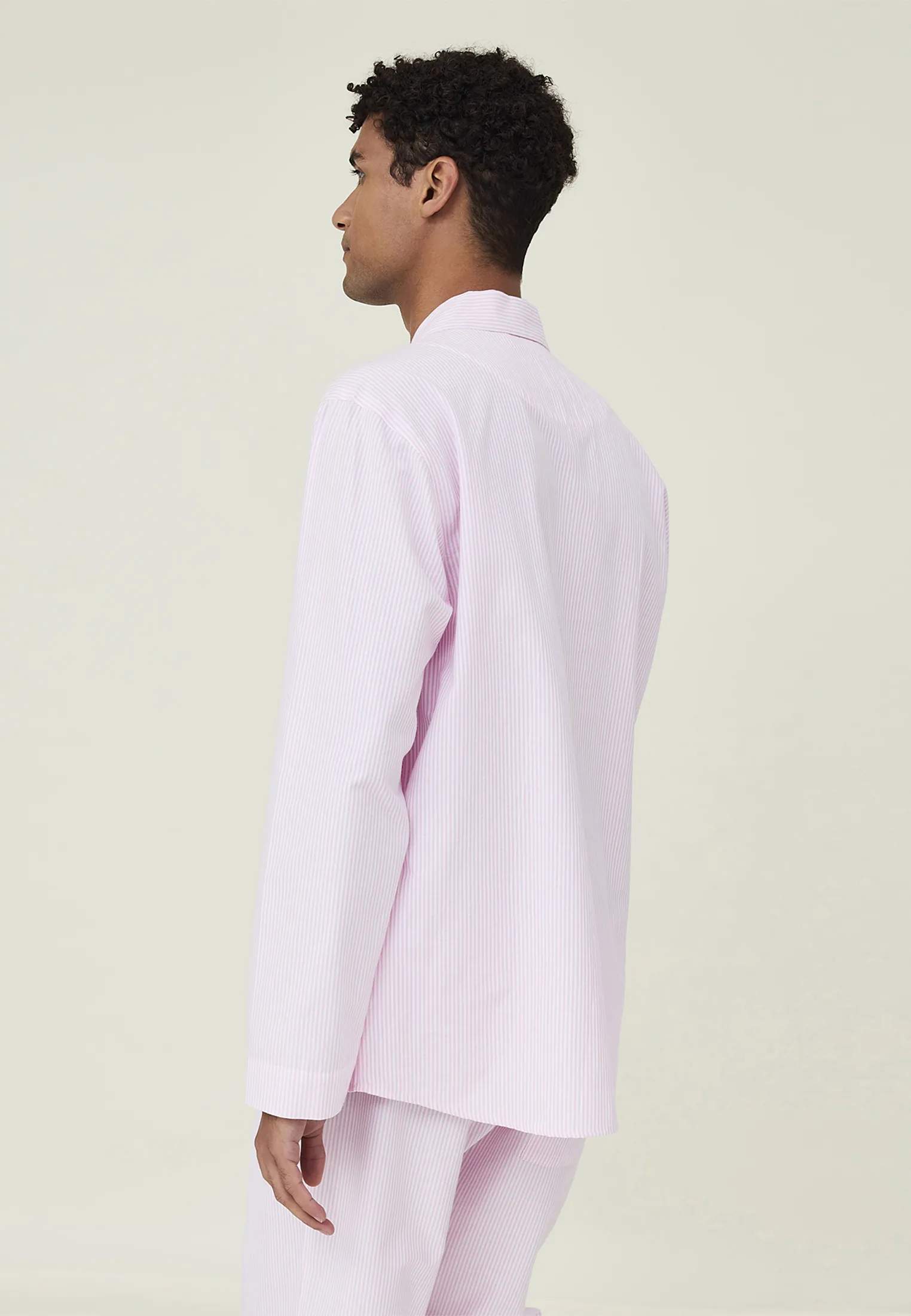 Lexington Pyjamas Icons Pyjamassæt Organic i Pink/White, S, 3