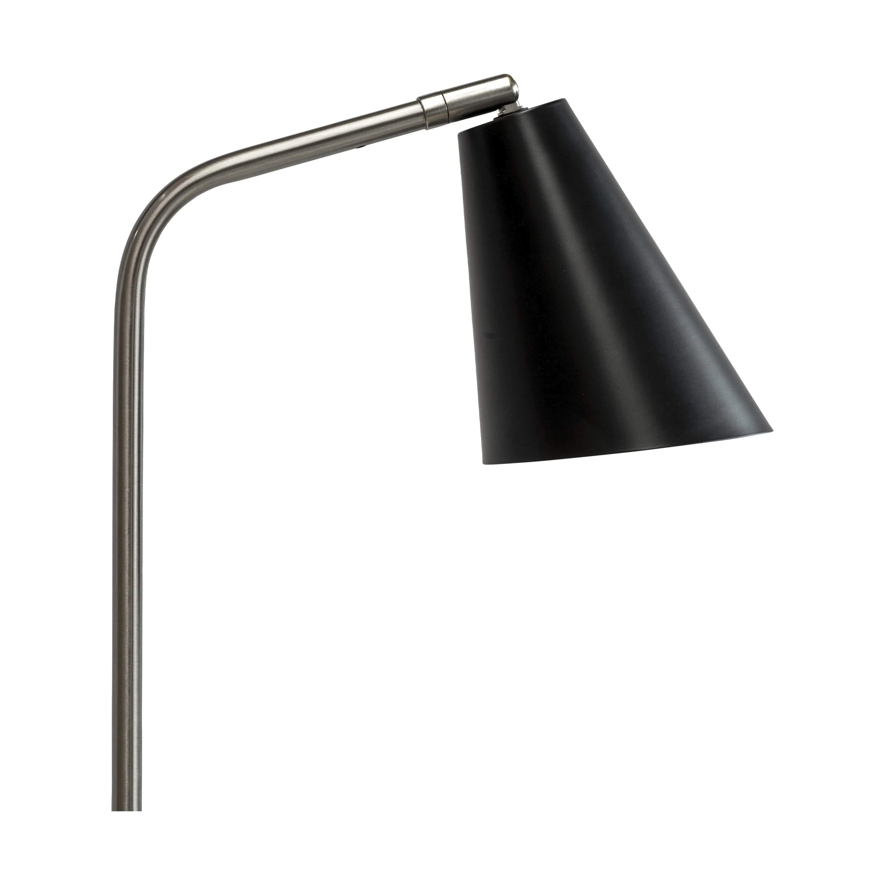 Dyberg Larsen Gulvlamper Oswald Gulvlampe i Sort/ Børstet stål, 3