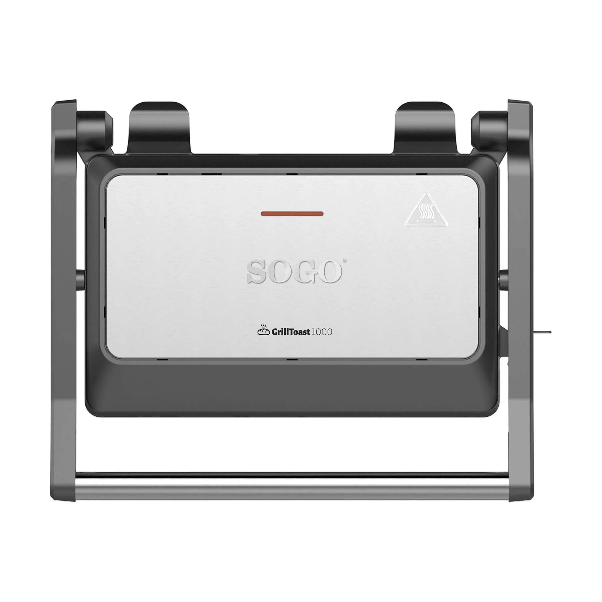 Sogo Bordgrill Sandwichgrill i sort/sølv, 1