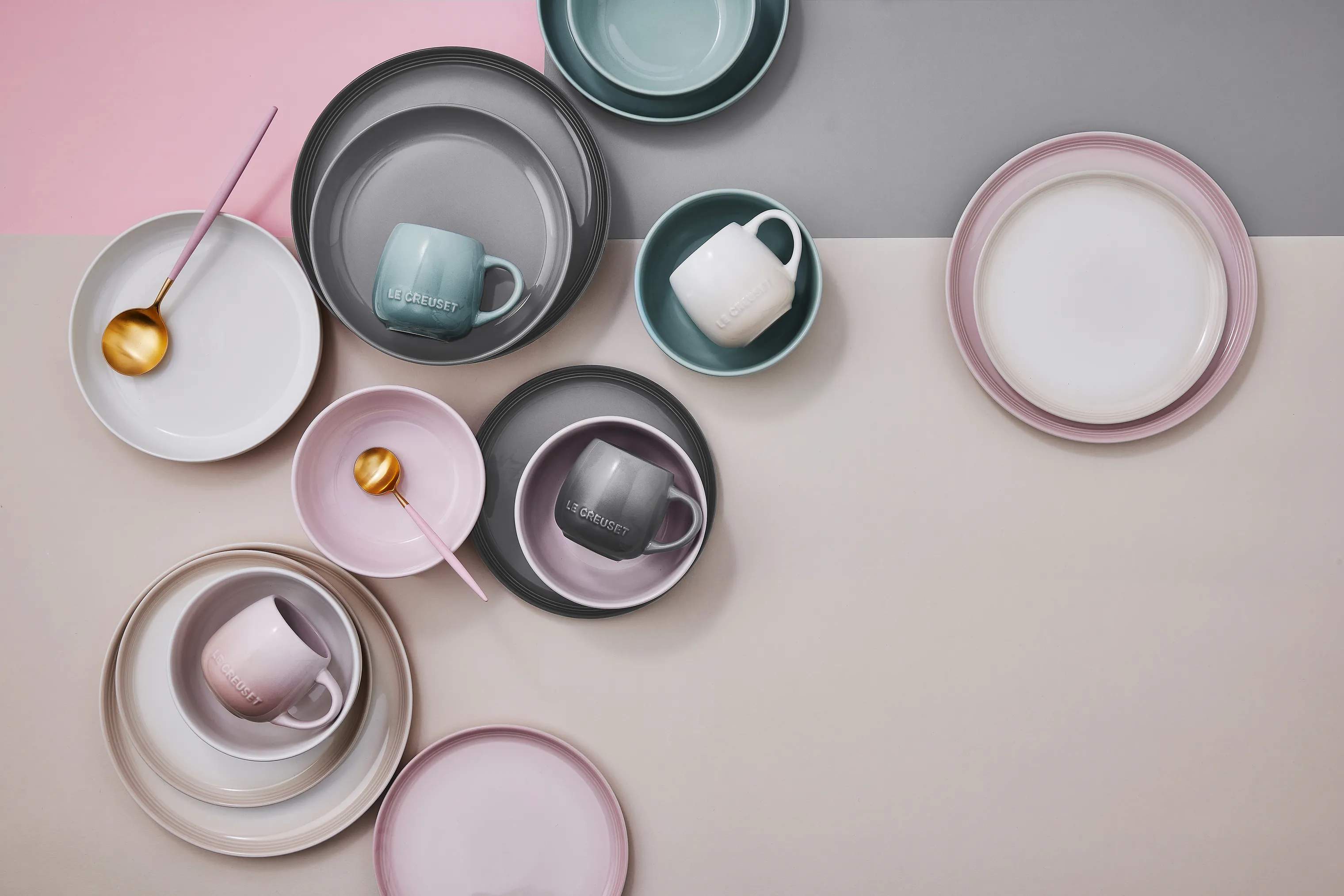 Le Creuset Middagstallerkener Coupe Collection Coupe Middagstallerken i Flint, 27 cm, 2