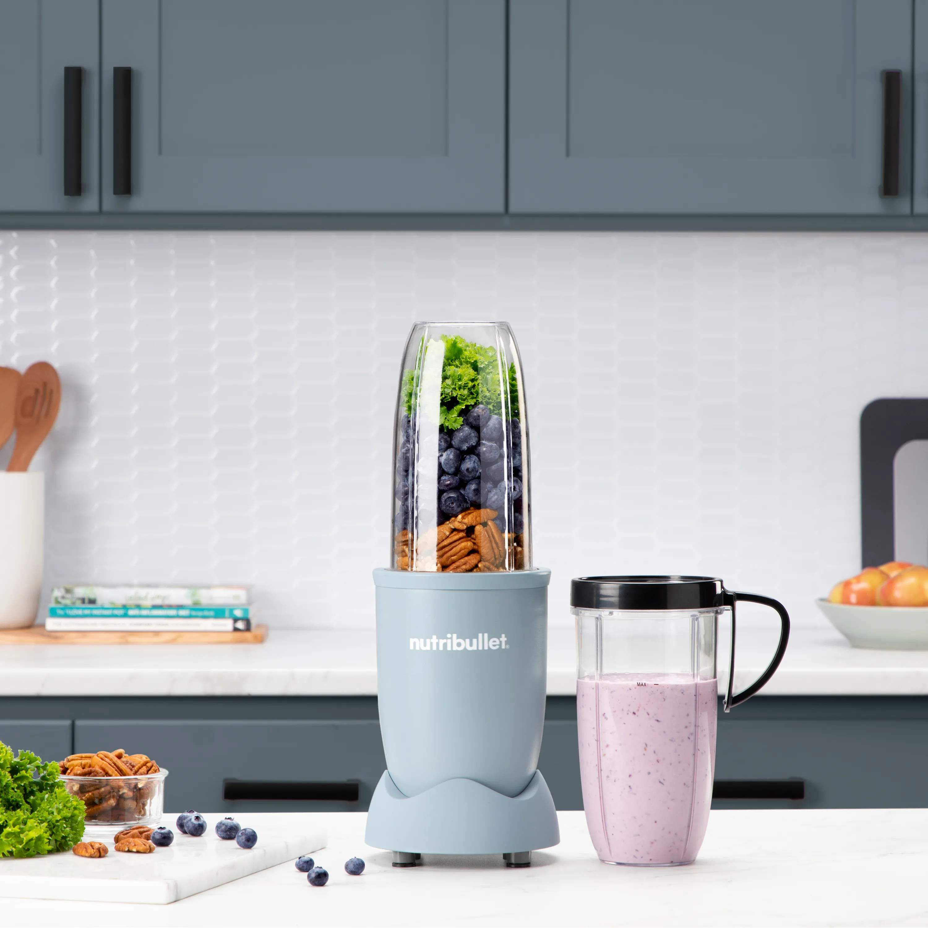 Nutribullet Smoothieblendere Pro 900 Smoothieblender NB907MASL i Mat lyseblå, 4