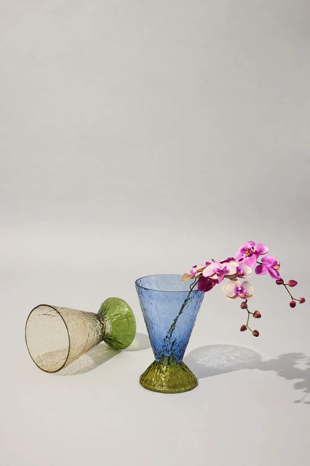 Hübsch Vaser Abyss Vase i Blå/Olivengrøn, 3