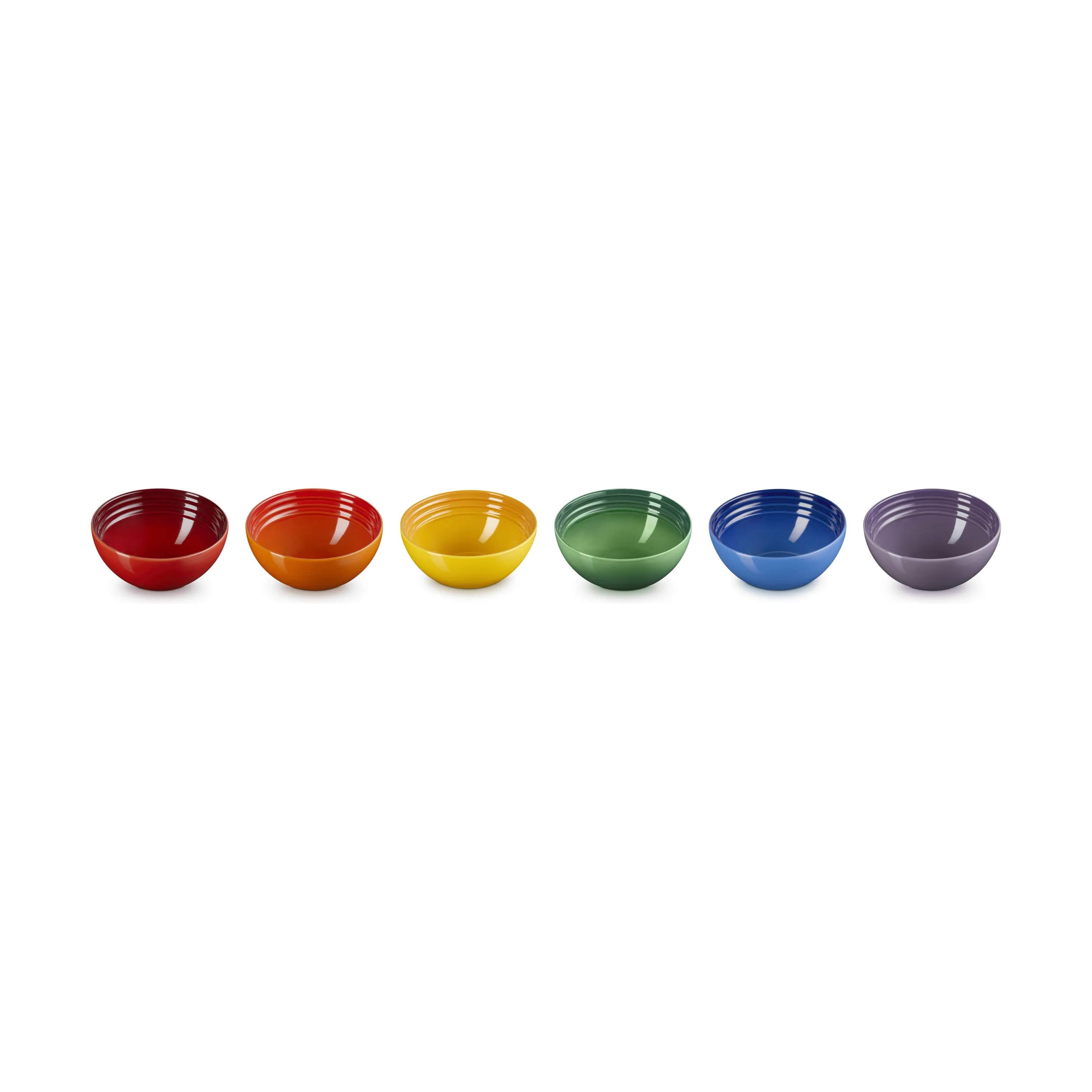 Le Creuset Skåle Rainbow Snackskål - 6 stk. i Rainbow, 1