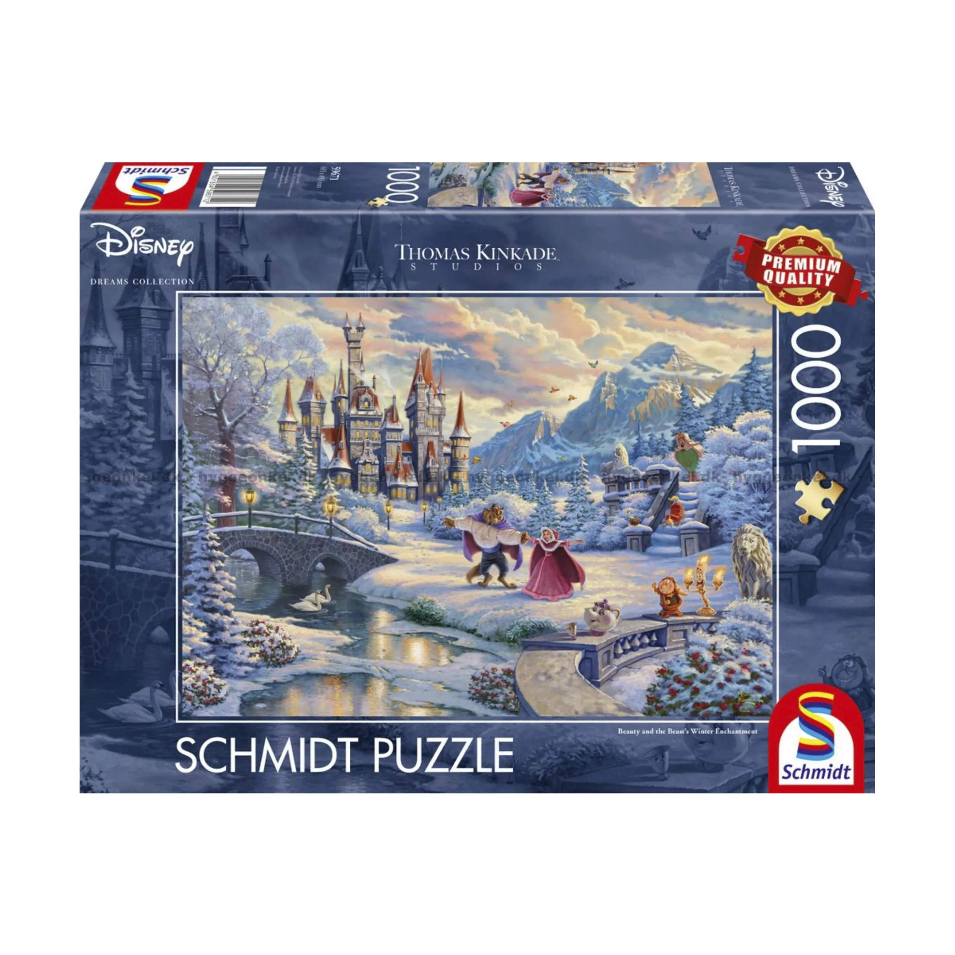Spilbræt Puslespil Puzzle - Disney Skønheden & Udyret - Vinter i Disney Skønheden & Udyret - Vinter, 1