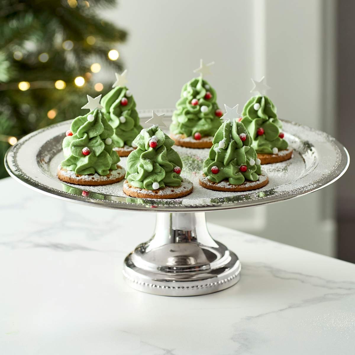 juletræer cheesecake