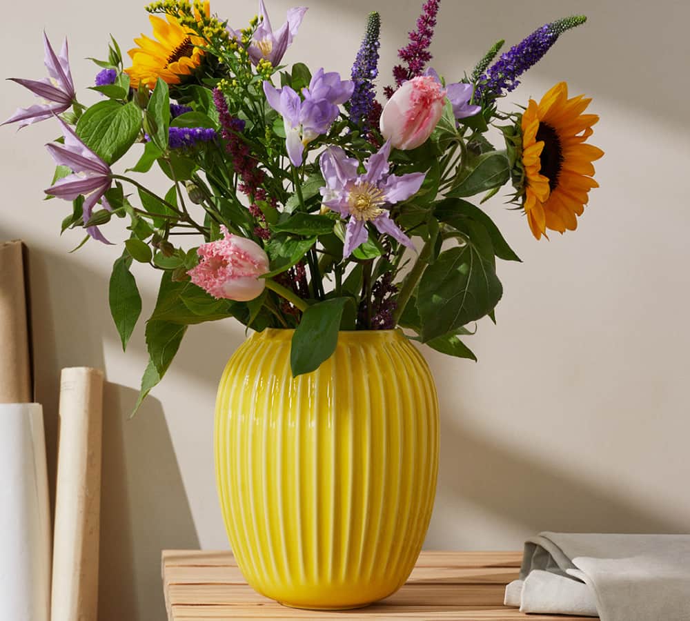 påskegave gul kähler vase