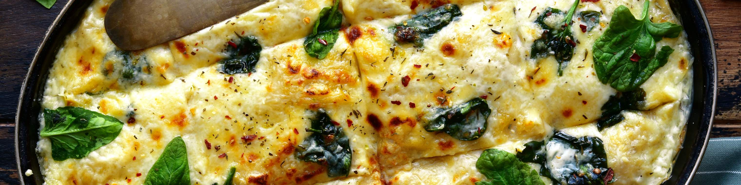 lasagne med spinat