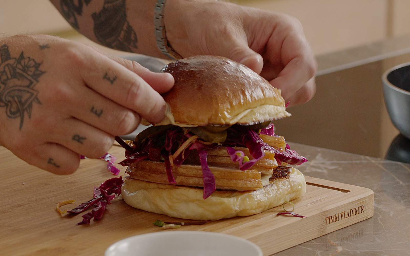 Flæskestegssandwich a la Timm Vladimir