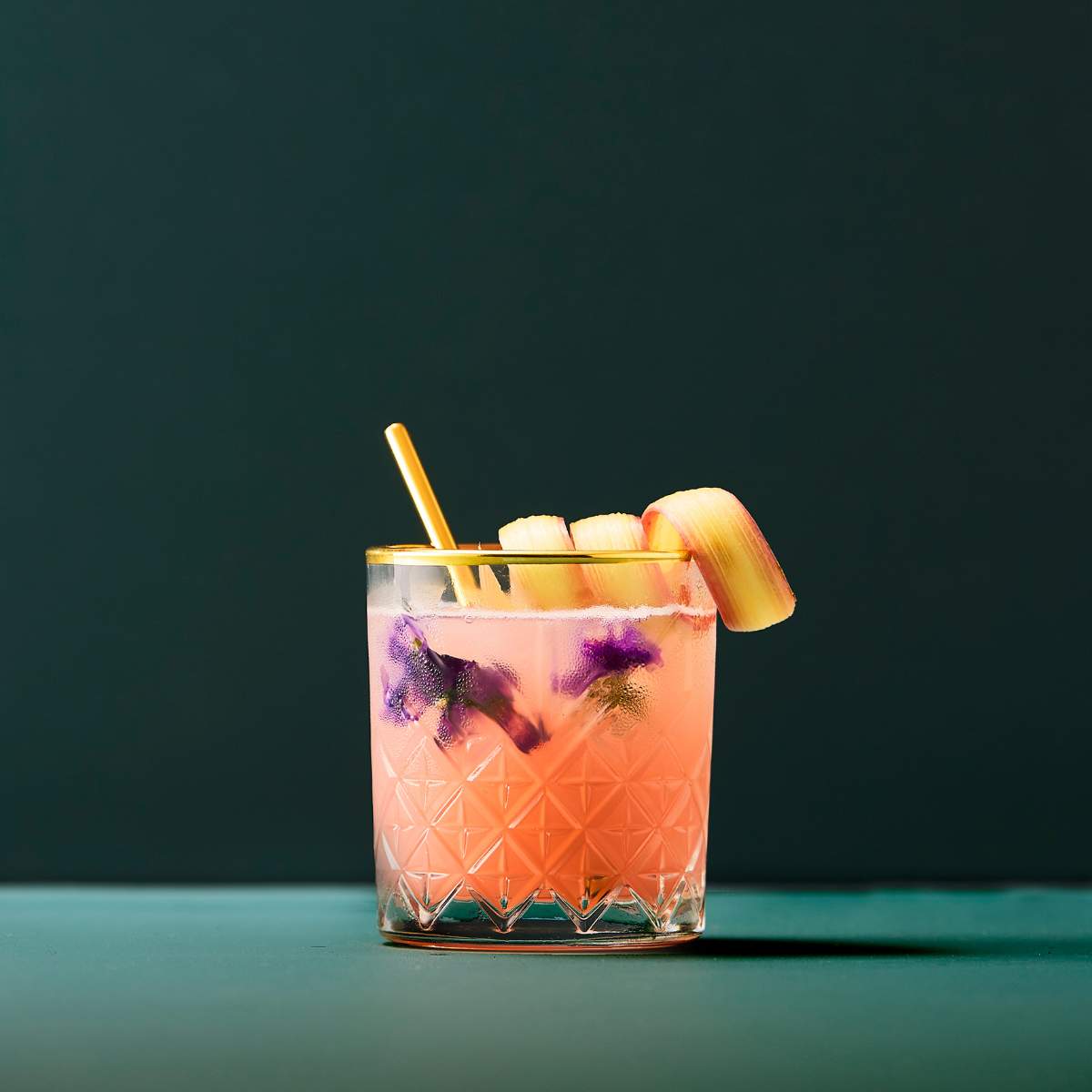 Rabarber Pisco Drink