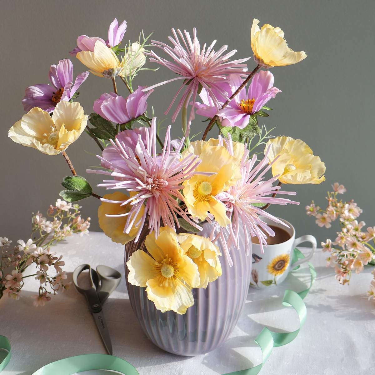 kunstige blomster buket