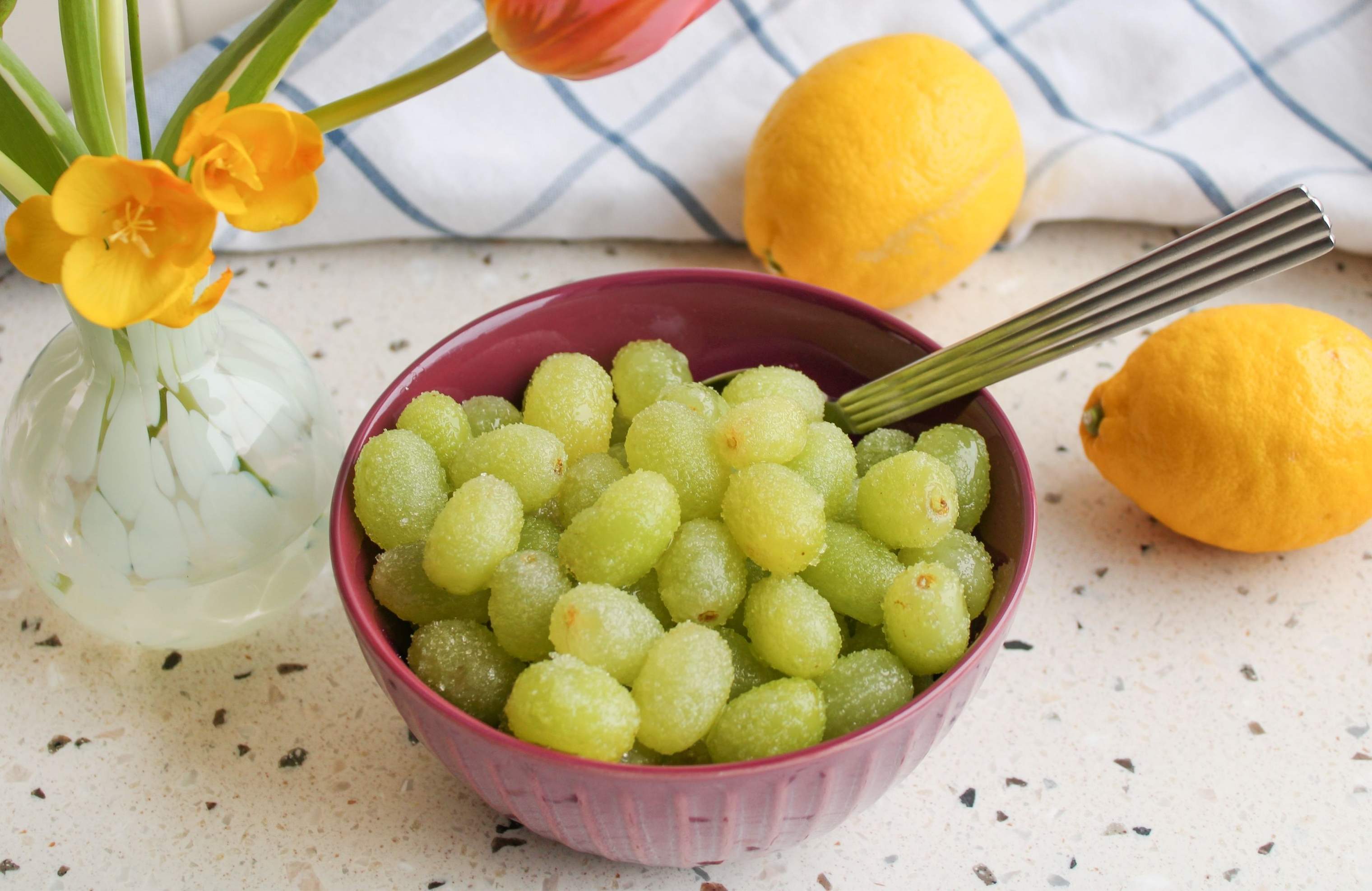 Opskrift: Syrligt-sød vindrue-snack